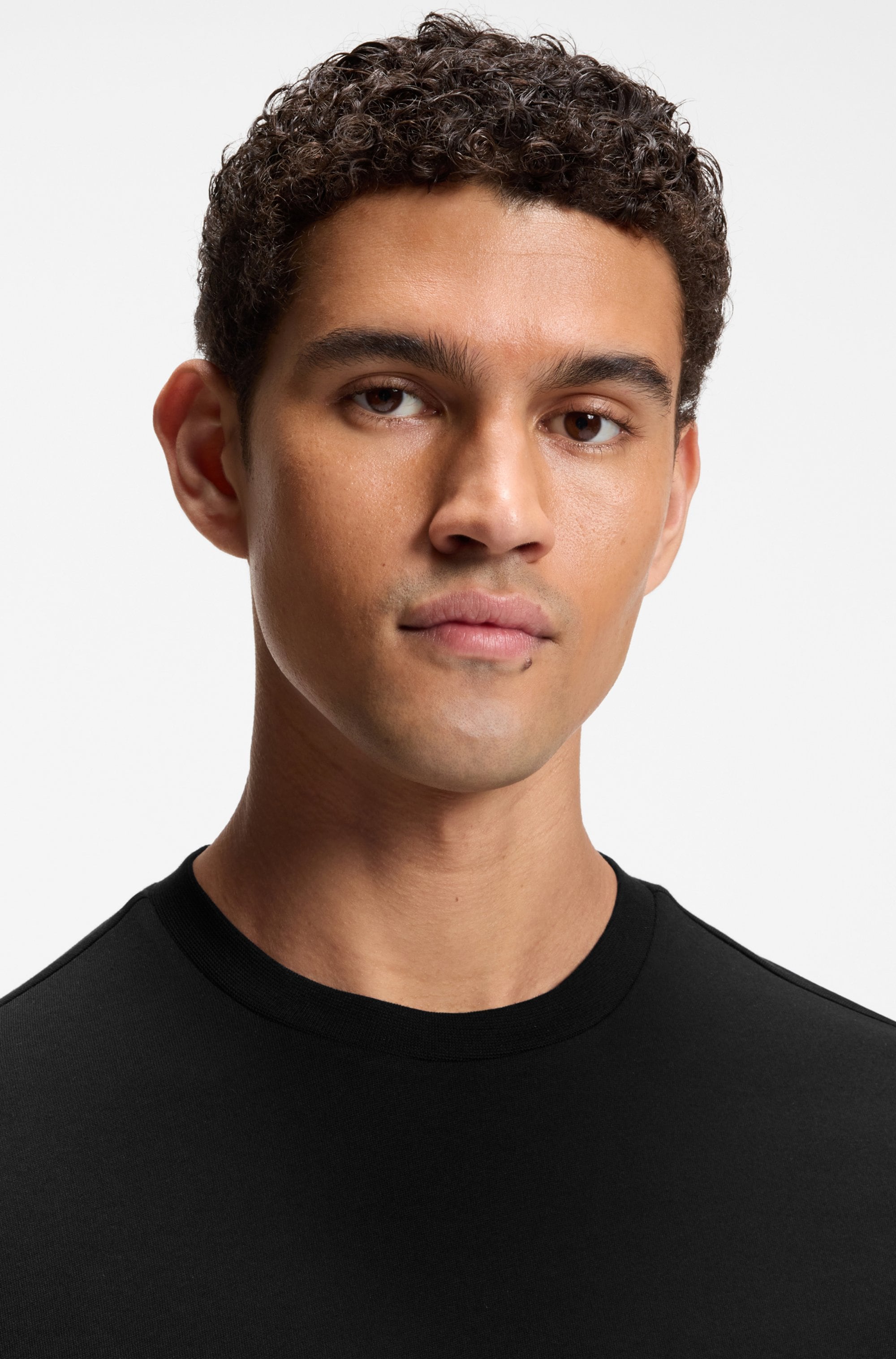 BOSS GREEN T-Shirt »TS Structure« 100% Cotton, Regular Fit, Rundhalsausschnitt