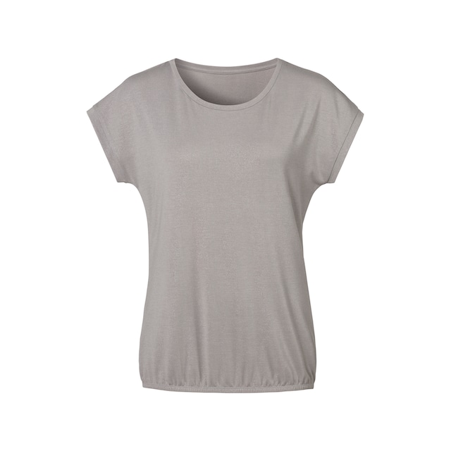 Vivance T-Shirt, mit silbrigem Glitzerdruck, Kurzarmshirt, edler Look im  OTTO Online Shop