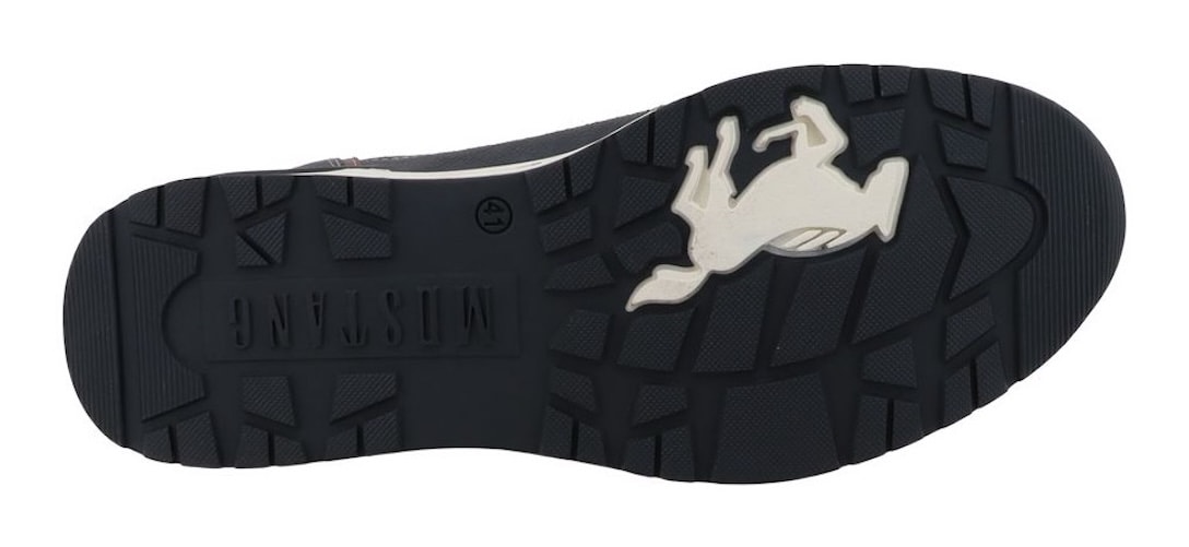 Mustang Shoes Sneaker »Filippo«  Freizeitschuh, Halbschuh, Schnürer mit seitlichem Reißverschluss