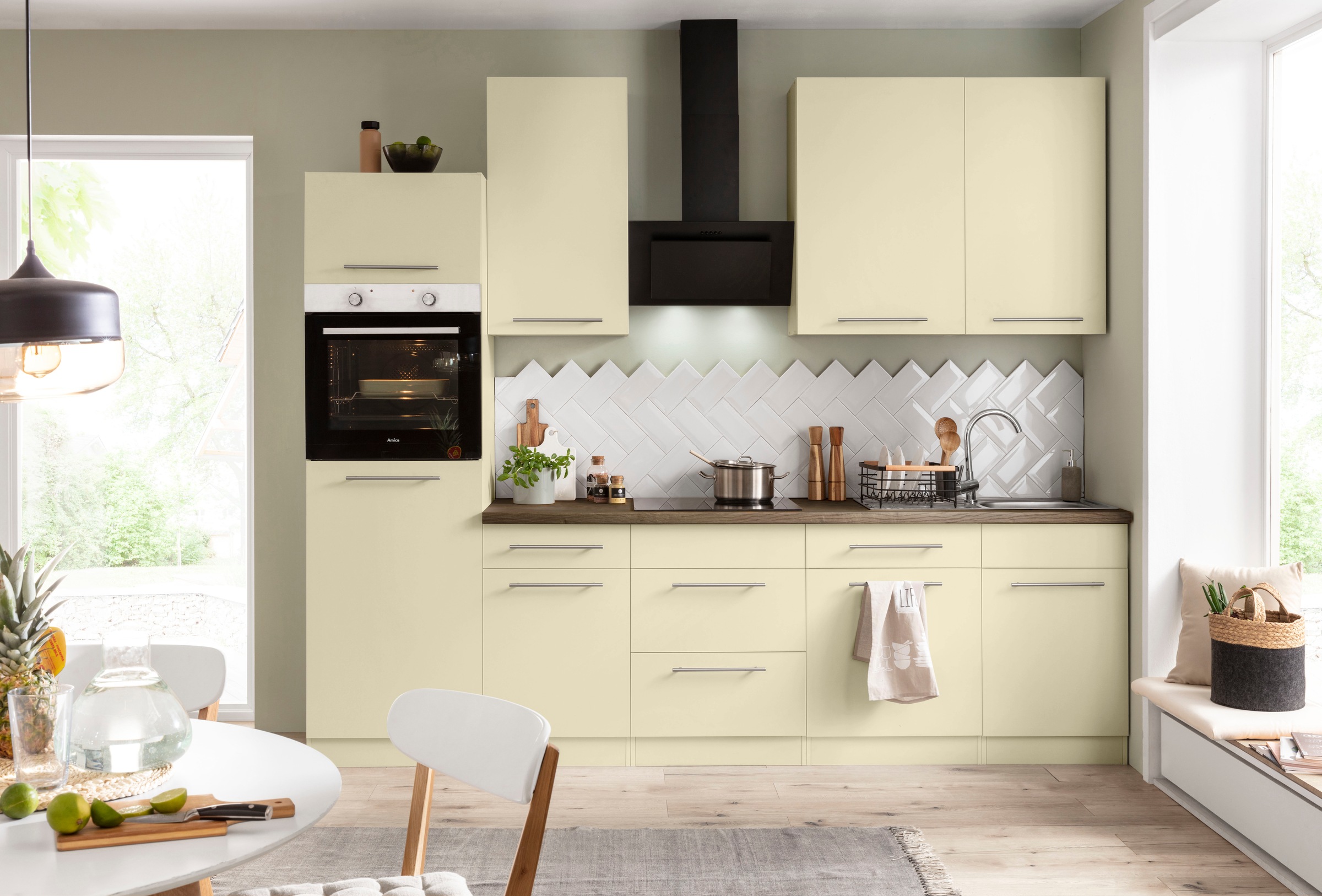 wiho Küchen Küchenzeile »Unna« ohne E-Geräte, Breite 280 cm