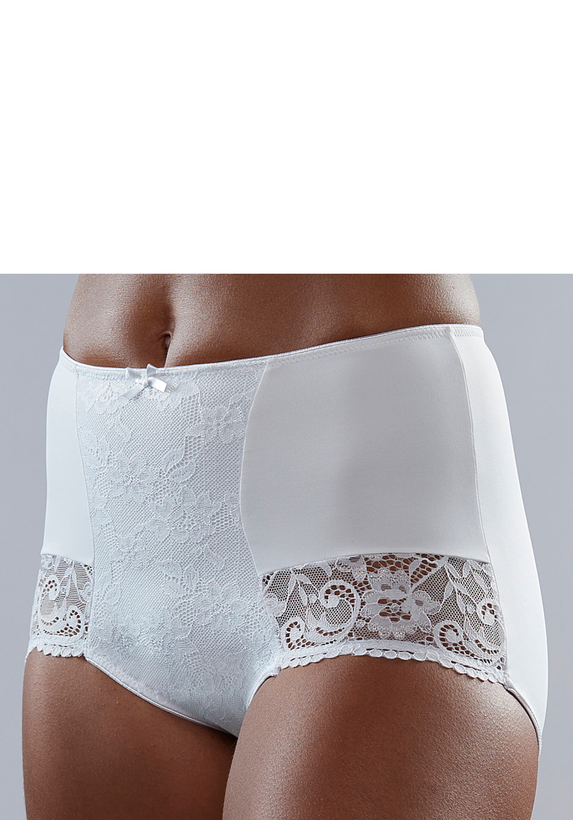 Nuance by Lascana High-Waist-Panty mit Spitzeneinsätzen