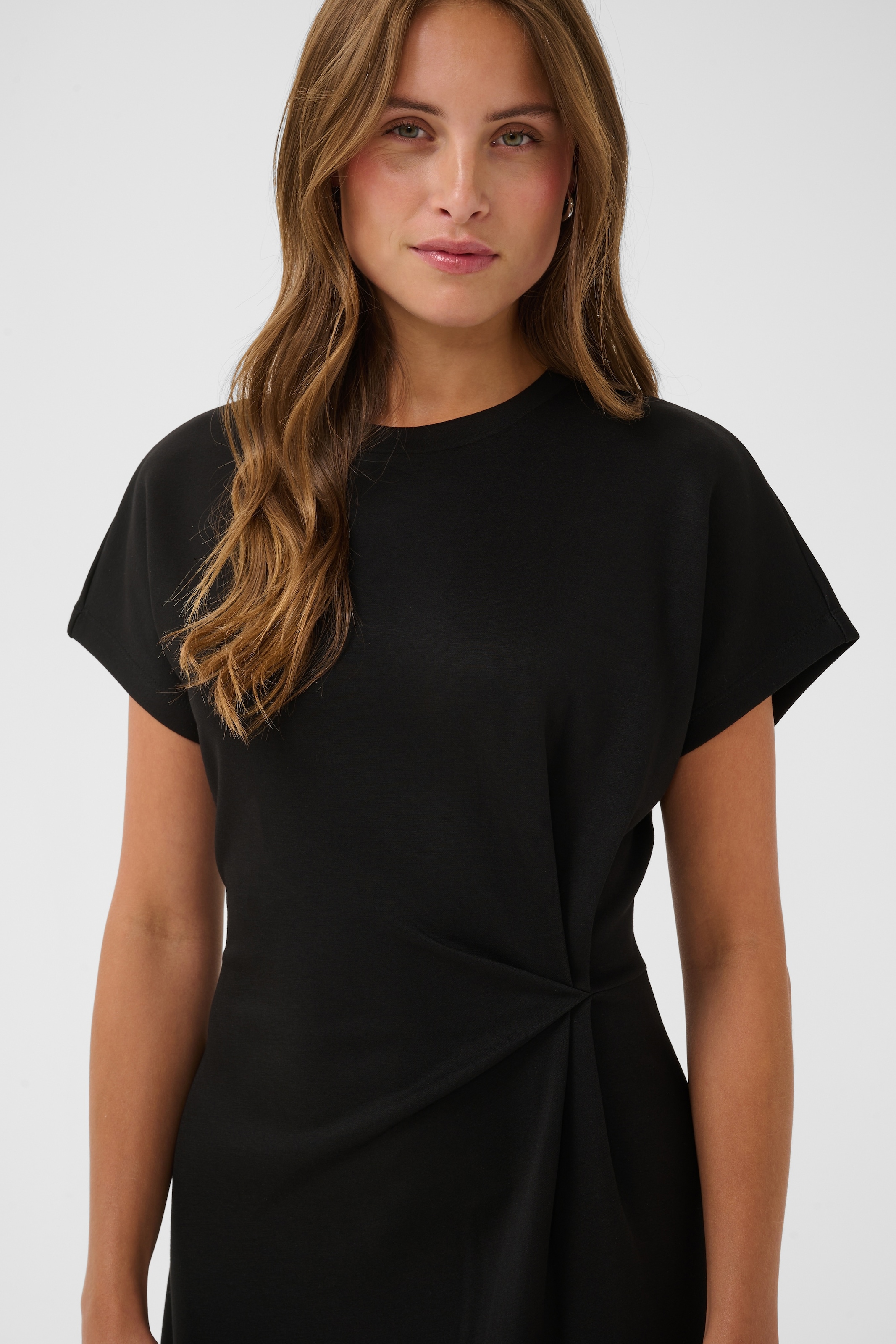 Saint Tropez Midikleid »TheoSZ Dress« Materialmix, Fitted