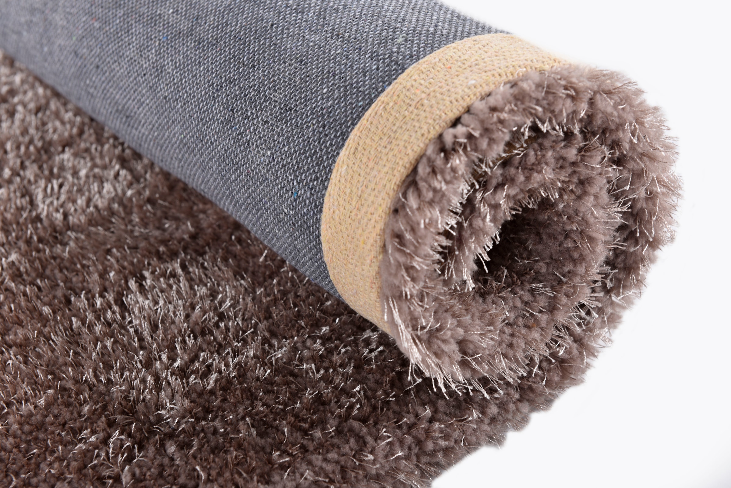 TOM TAILOR HOME Hochflor-Teppich »Soft« rechteckig 35 mm Höhe handgetuftet, Uni-Farben, super weich und flauschig