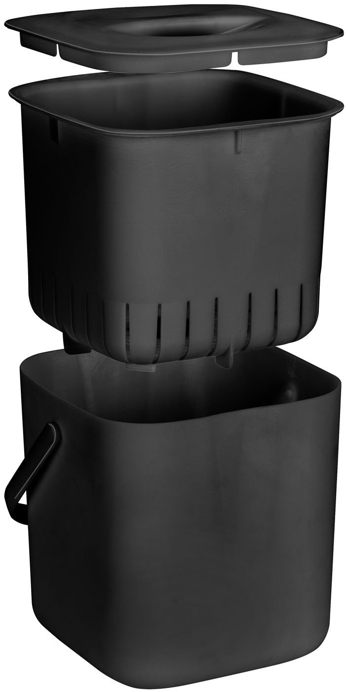 SCHÖNER WOHNEN-Kollektion Biomülleimer »CINDY« 1 Behälter Komposteimer, Abfallsammler mit Henkel und herausnehmbarem Sieb, 3 L