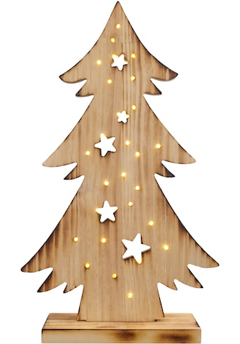 LED Baum »Tannenbaum, Weihnachtsdeko aus Holz«, Holz-Stehleuchte, Höhe ca. 47,5 cm,...