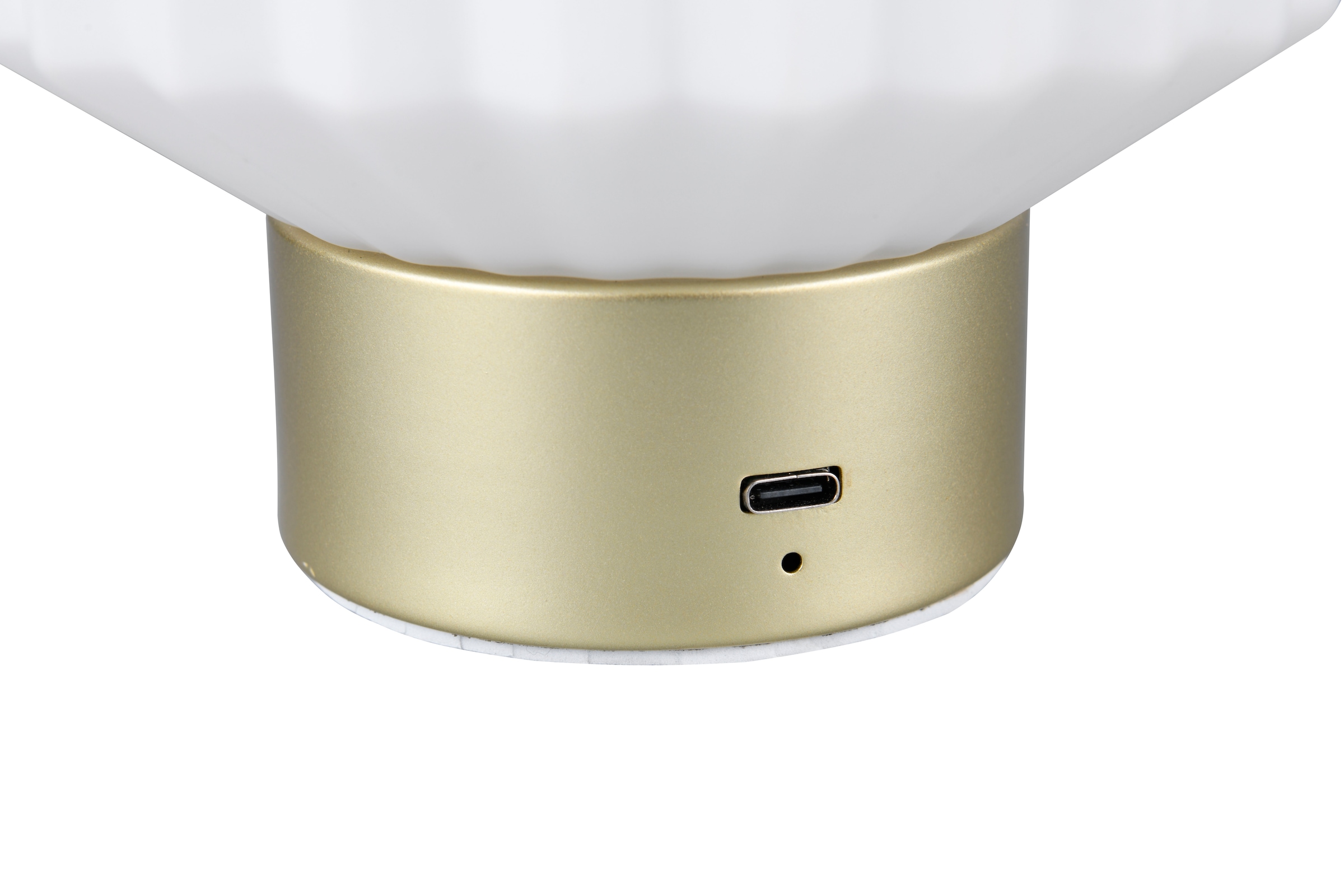 REALITY Leuchten LED Tischleuchte »LORD«, 1 flammig, Leuchtmittel LED-Board | LED fest integriert, kabellose Akku Tischlampe, Glasschirm, USB-C Ladekabel, Touchdimmer
