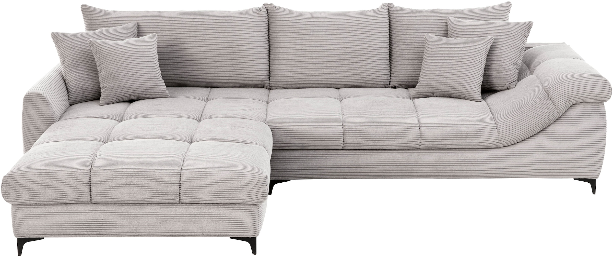 Mr. Couch Ecksofa »Ronaldo, L-Form, wahlweise mit Kaltschaum«, mit Kaltschaum, bis 140 kg pro Sitzplatz belastbar