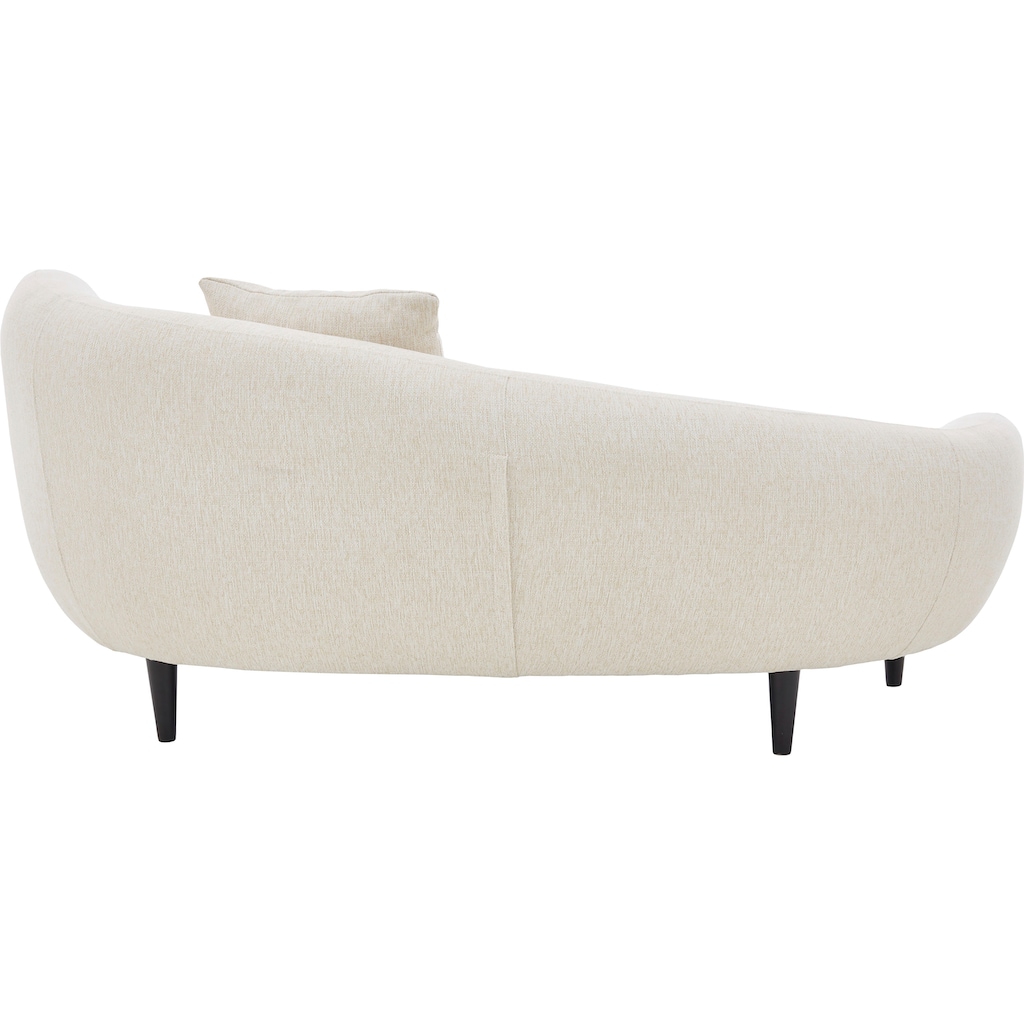 ATLANTIC home collection Chaiselongue »Olivia«, Nierenform-Sofa mit Zierkissen