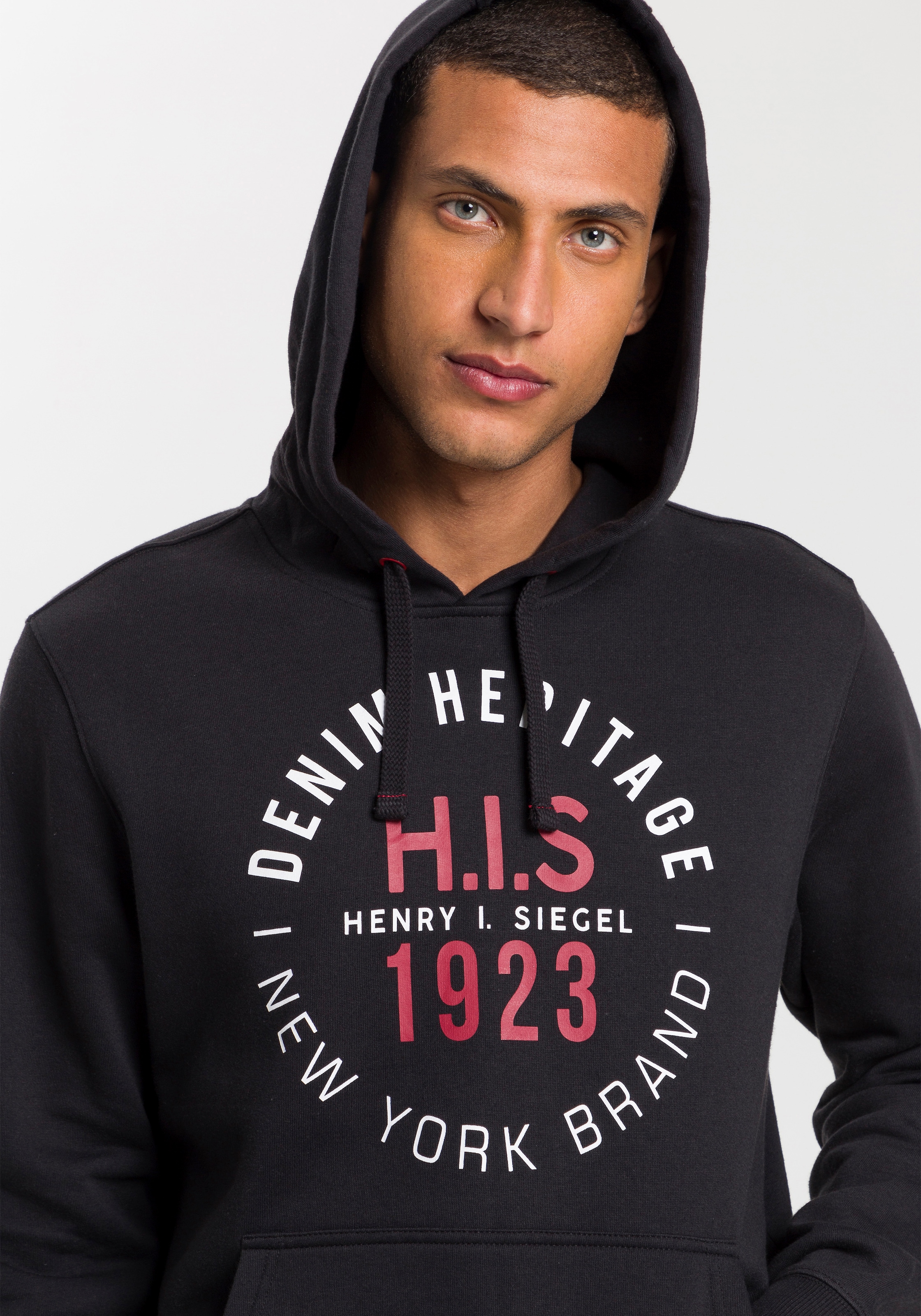 H.I.S Kapuzensweatshirt, mit online kaufen Kordeln markanten bei OTTO