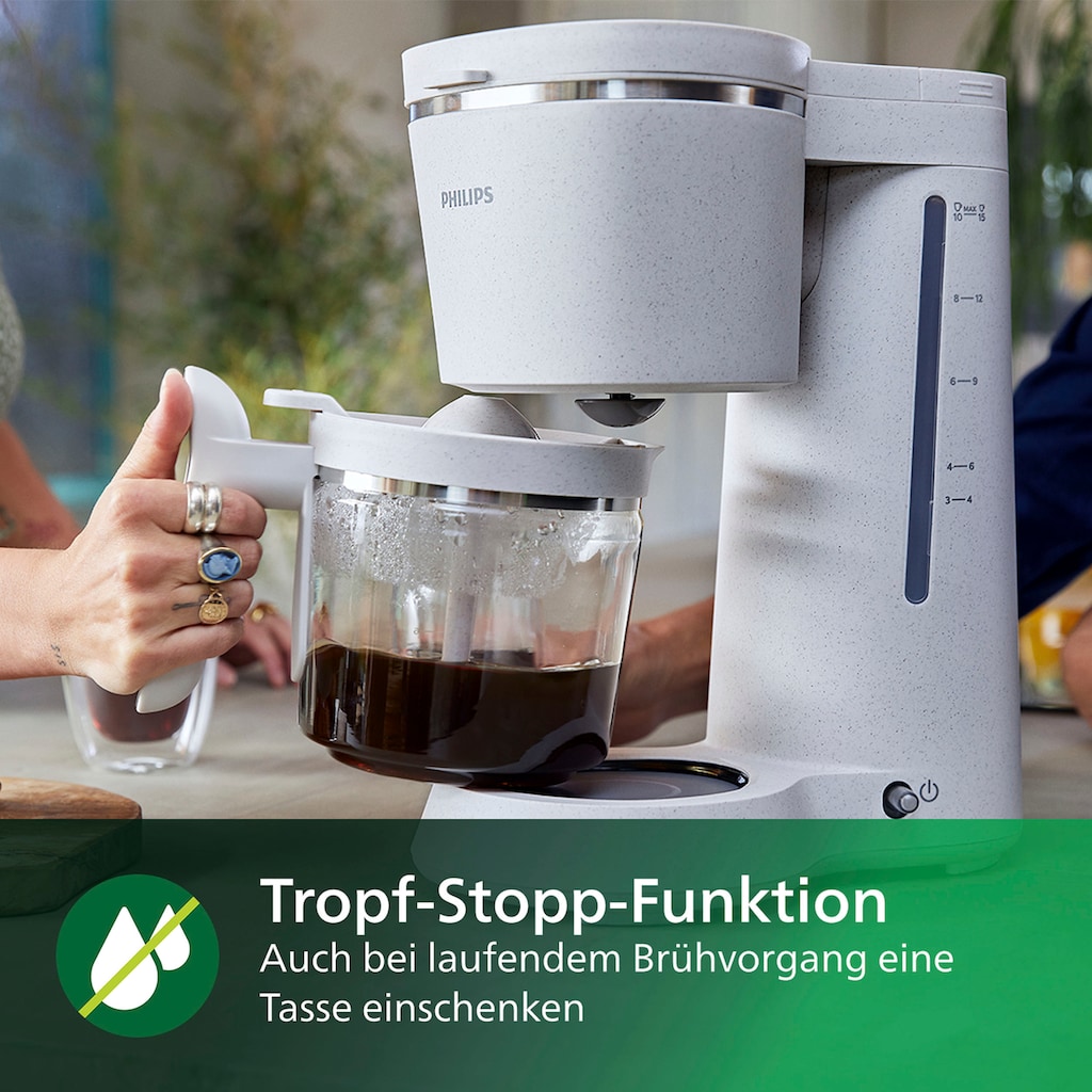 Philips Filterkaffeemaschine »Eco Conscious Edition 5000er Serie HD5120/00«, 1,2 l Kaffeekanne