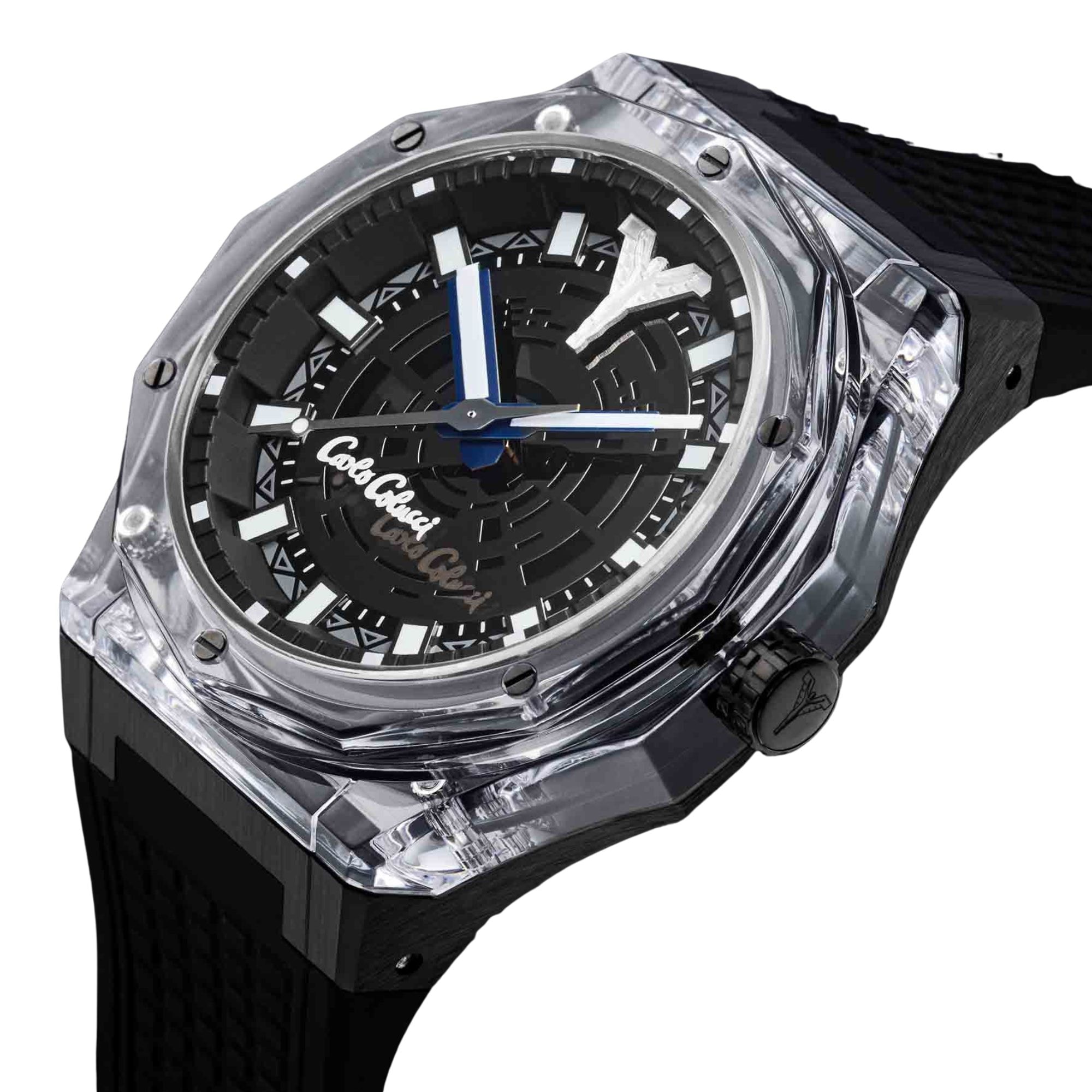 CARLO COLUCCI Quarzuhr »CC505-1« Armbanduhr, Herrenuhr, Silikonarmband, analog