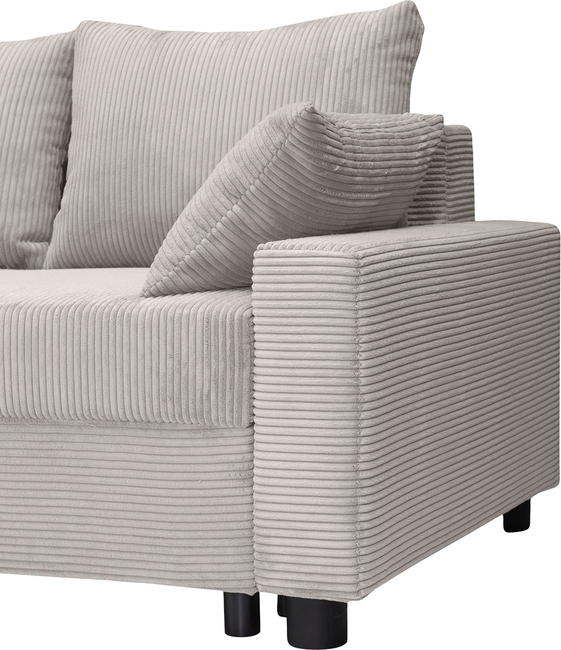 COLLECTION AB Ecksofa »30 Jahre Jubiläums-Modell Parma L-Form«, inkl. Bettfunktion und Bettkasten, in Cord, frei stellbar