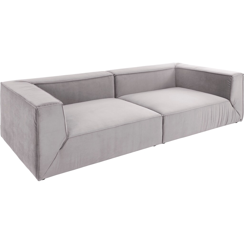 TOM TAILOR HOME Big-Sofa »BIG CUBE«, in 2 Breiten, wahlweise mit Sitztiefenverstellung, Tiefe 129 cm