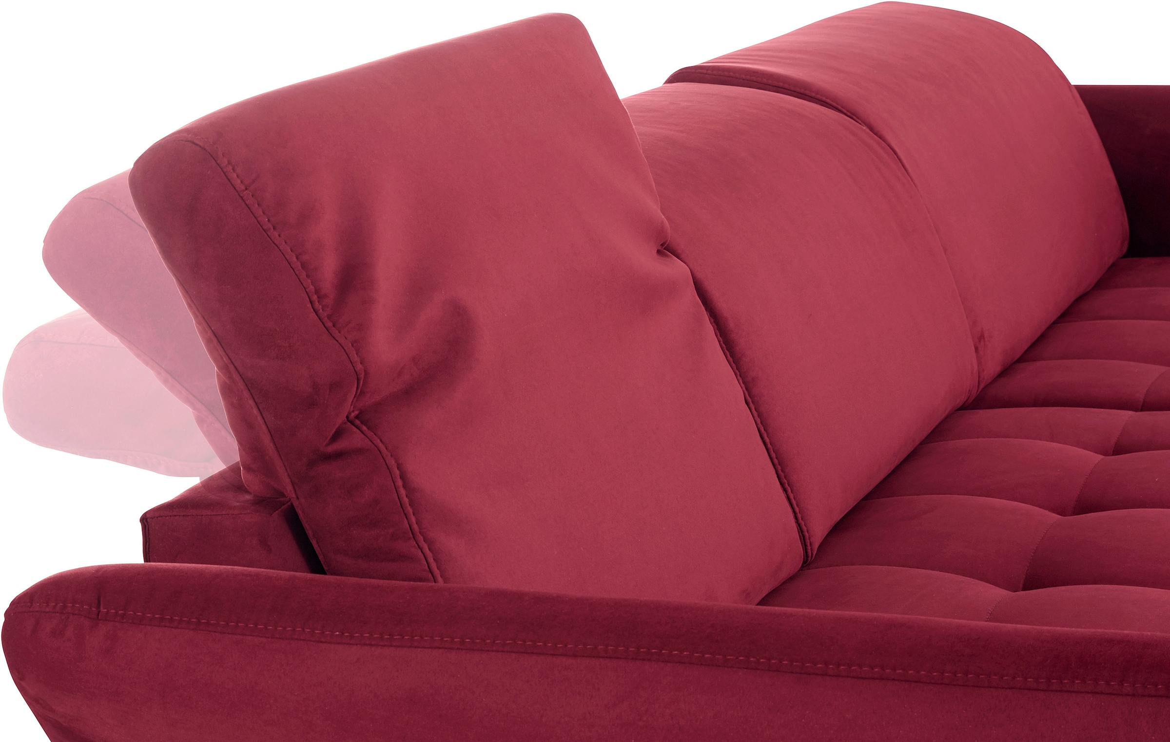 Home affaire Ecksofa »Fresh L-Form« Federkern, wahlweise Kopfteilverstellung und motorischer Vorziehsitz