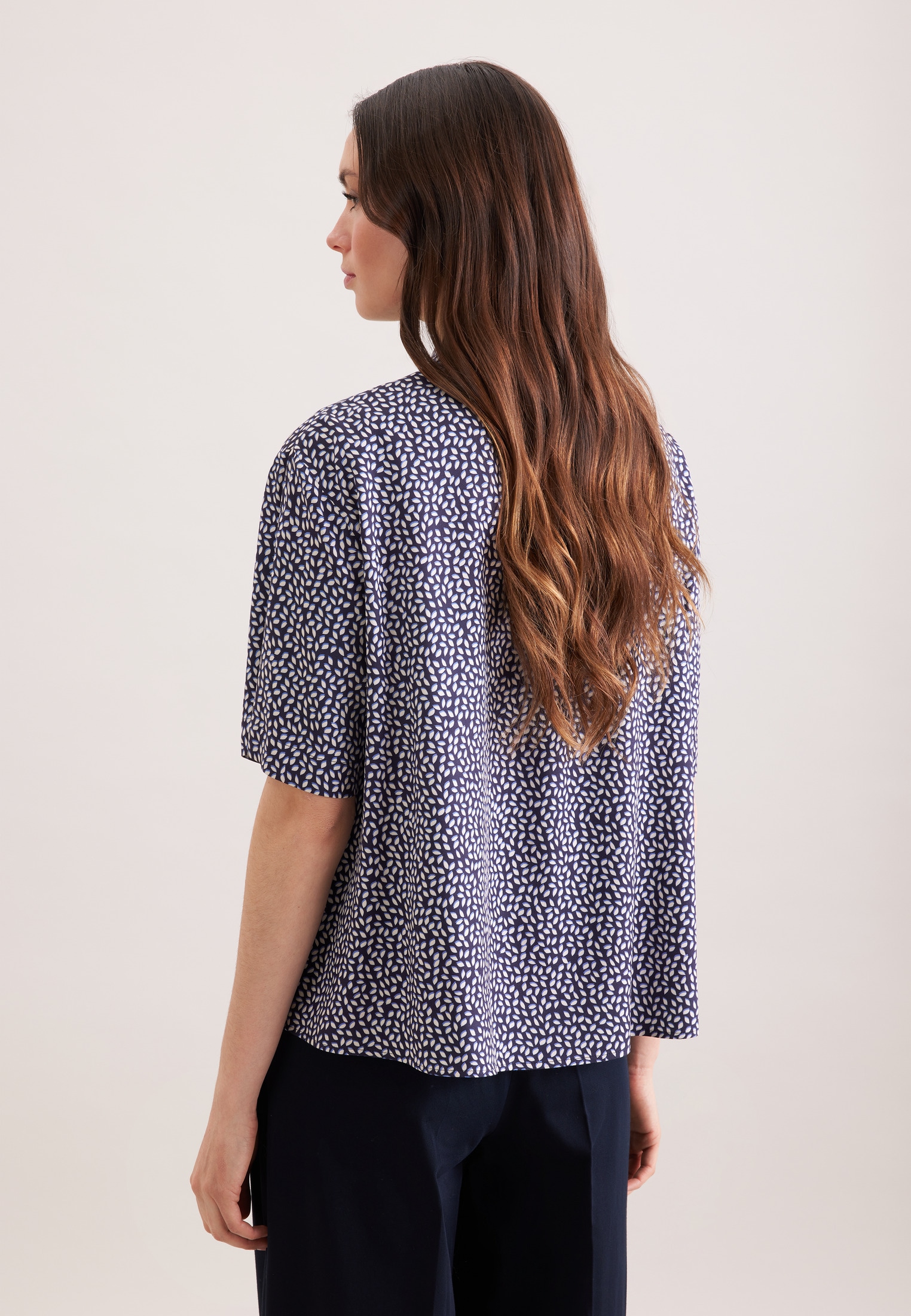 seidensticker Klassische Bluse Tunika Druck