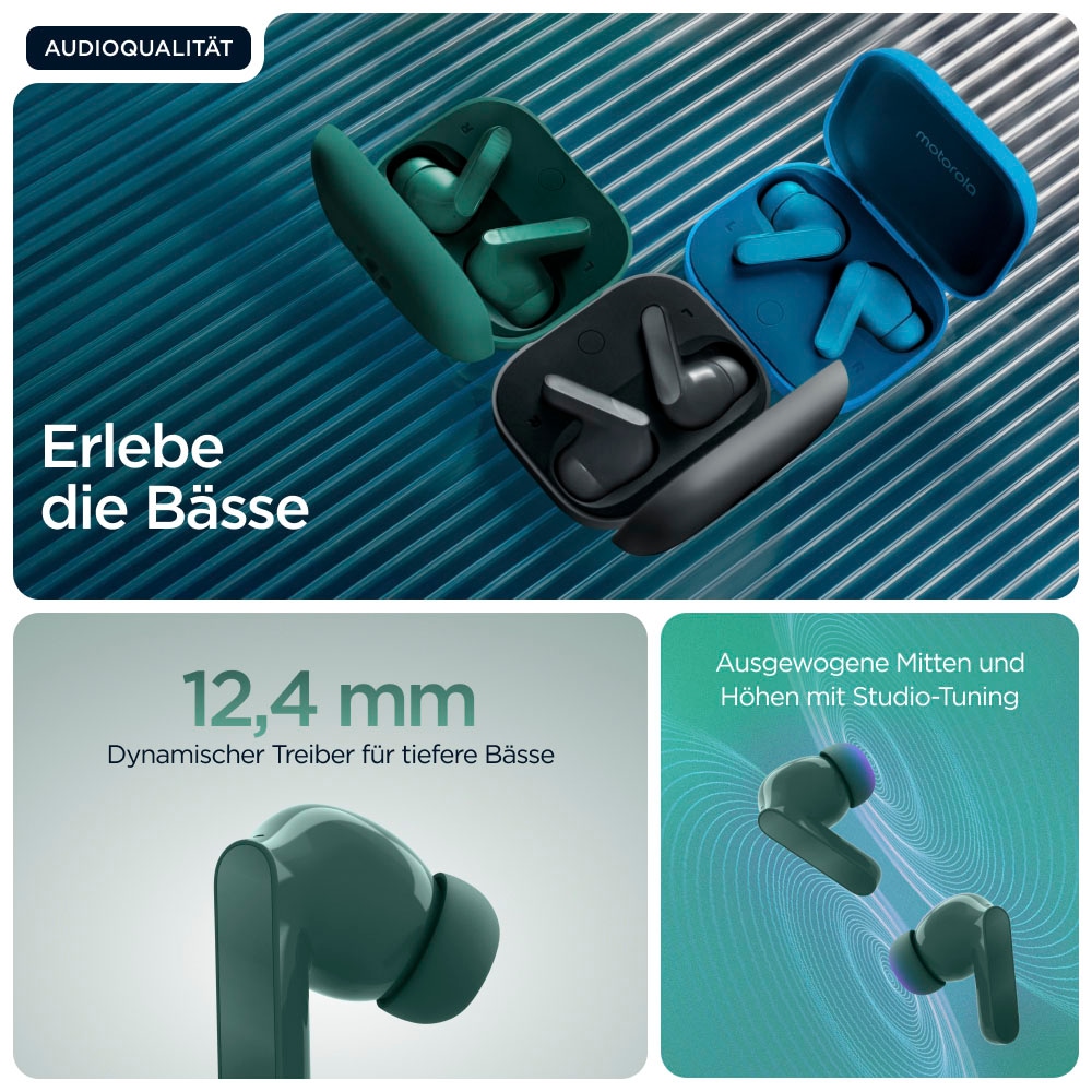 Motorola wireless In-Ear-Kopfhörer »moto buds« Bluetooth Active Noise Cancelling (ANC)