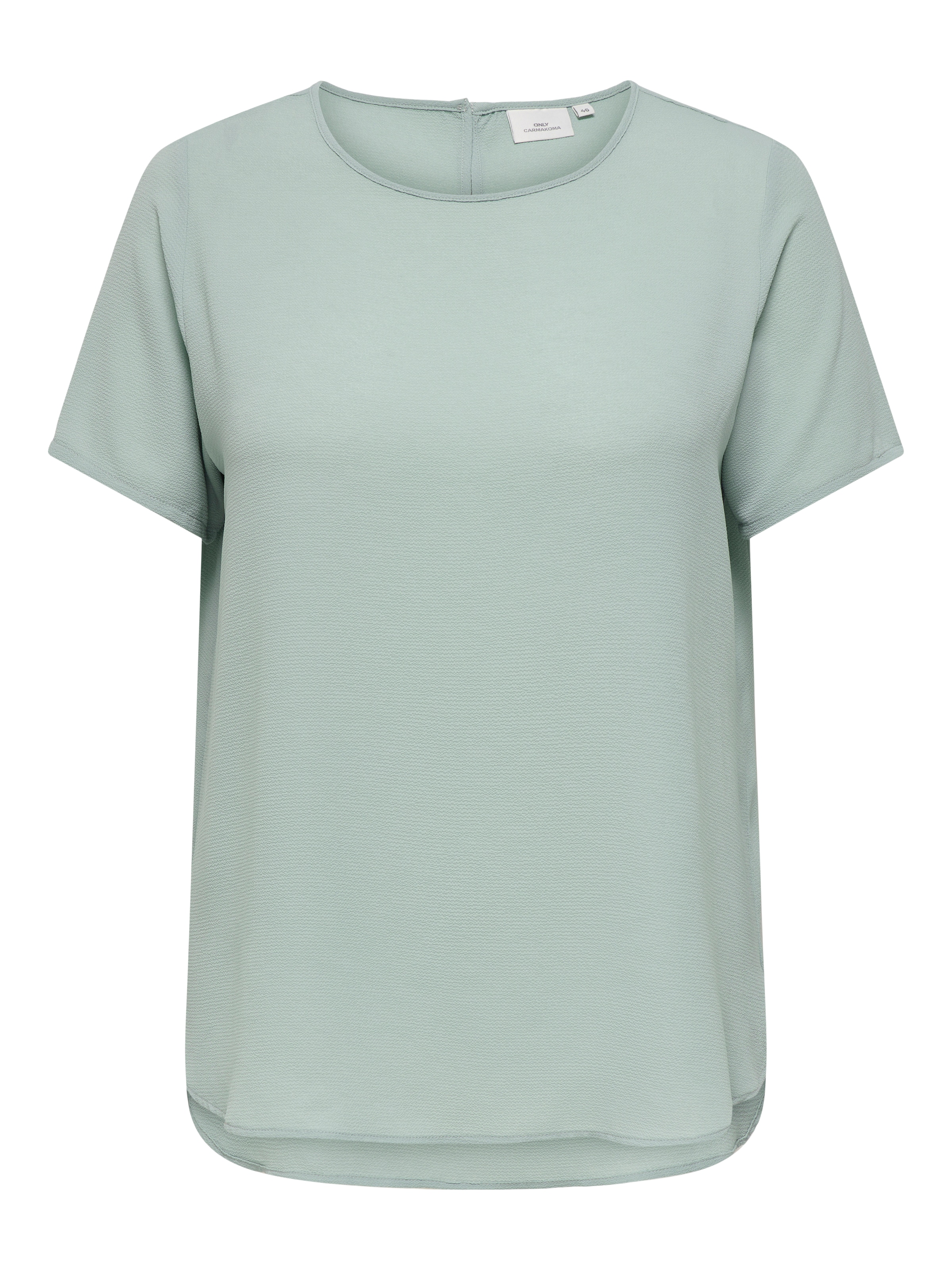 ONLY CARMAKOMA Shirtbluse »CARVICA SS TOP WVN NOOS« Materialmix, regular fit