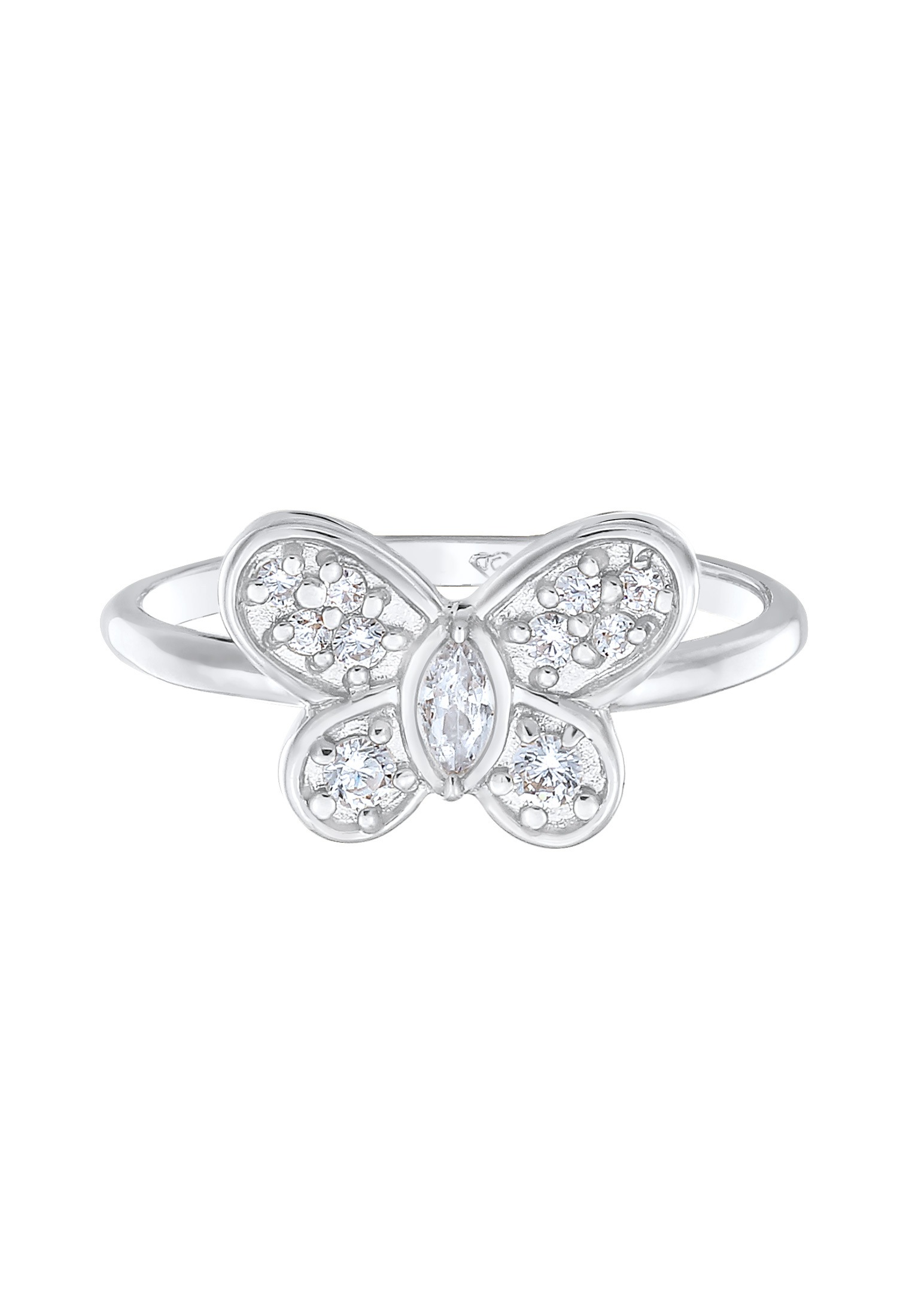 Elli Silberring »Ring Schmetterling Butterfly Zirkonia 925 Silber«