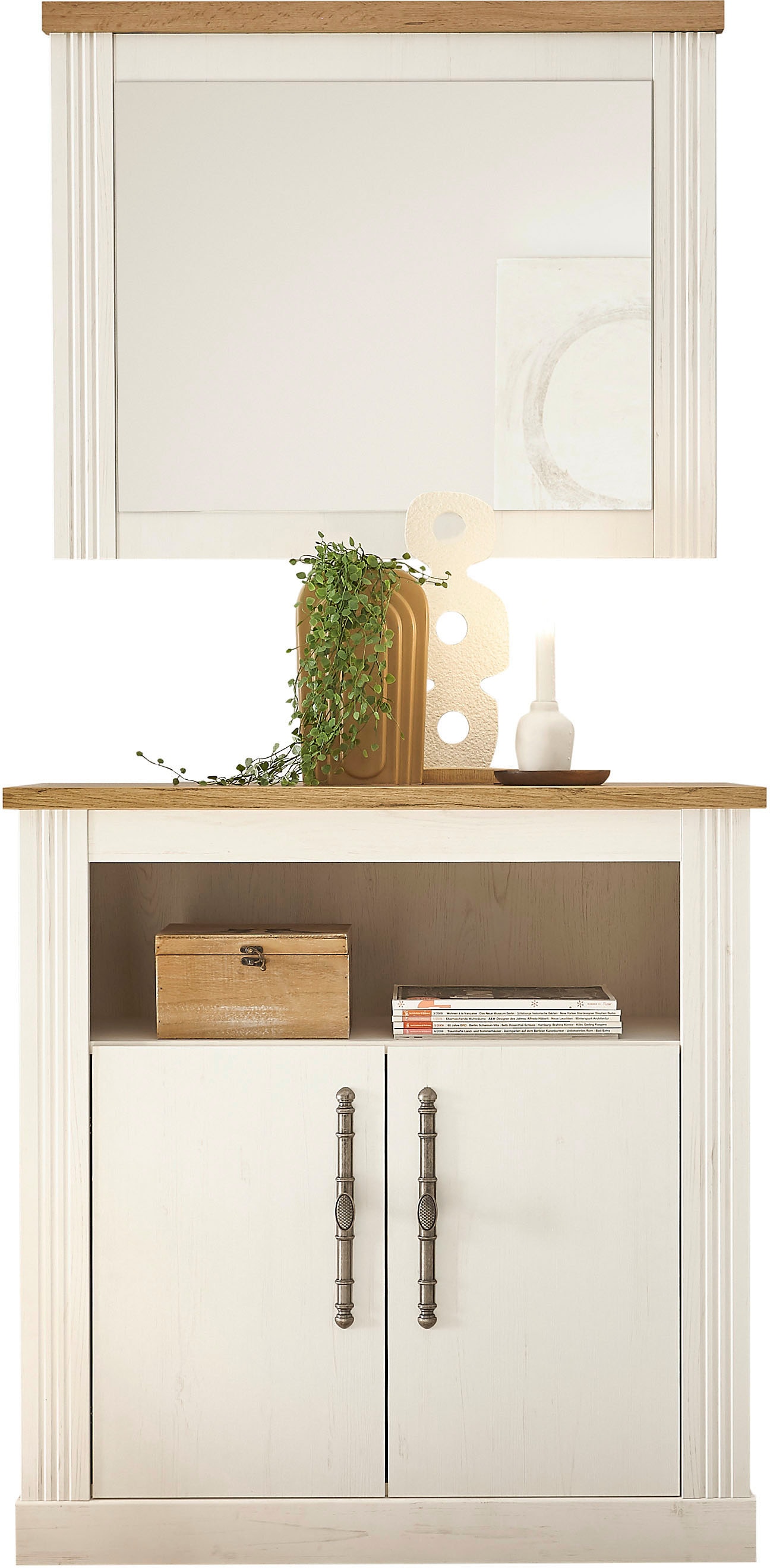 Home Affaire Garderoben-Set »WESTMINSTER TOPSELLER!« Kommode in weiß, Größe B/H/T: 92 cm cm x 200 cm cm x 45 cm cm