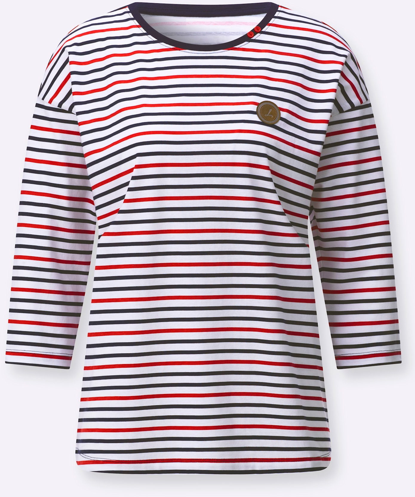 Casual Looks 3/4-Arm-Shirt »Ringelshirt«, 1 tlg.
