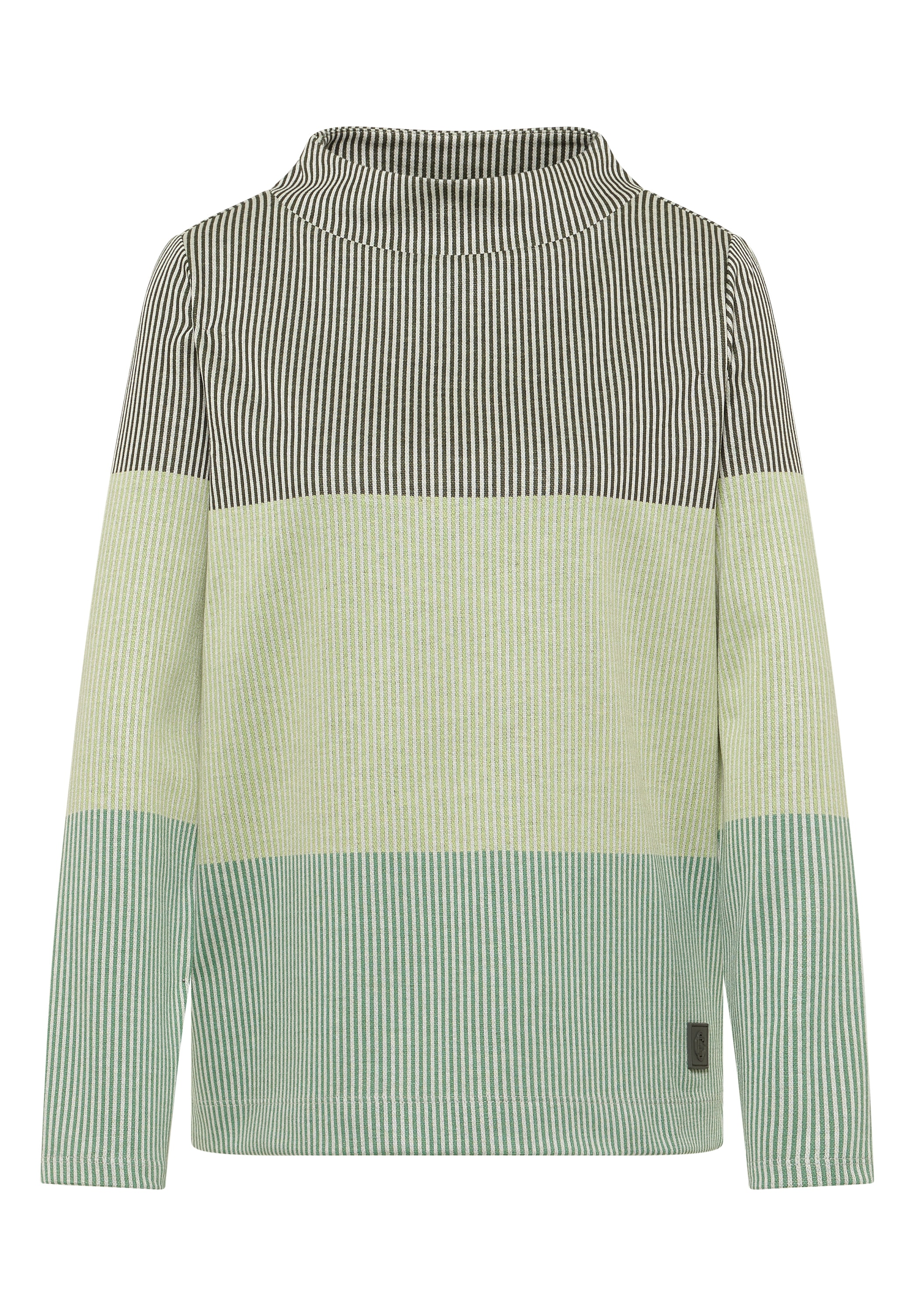 Cecil Jacquardpullover im Colorblocking-Look