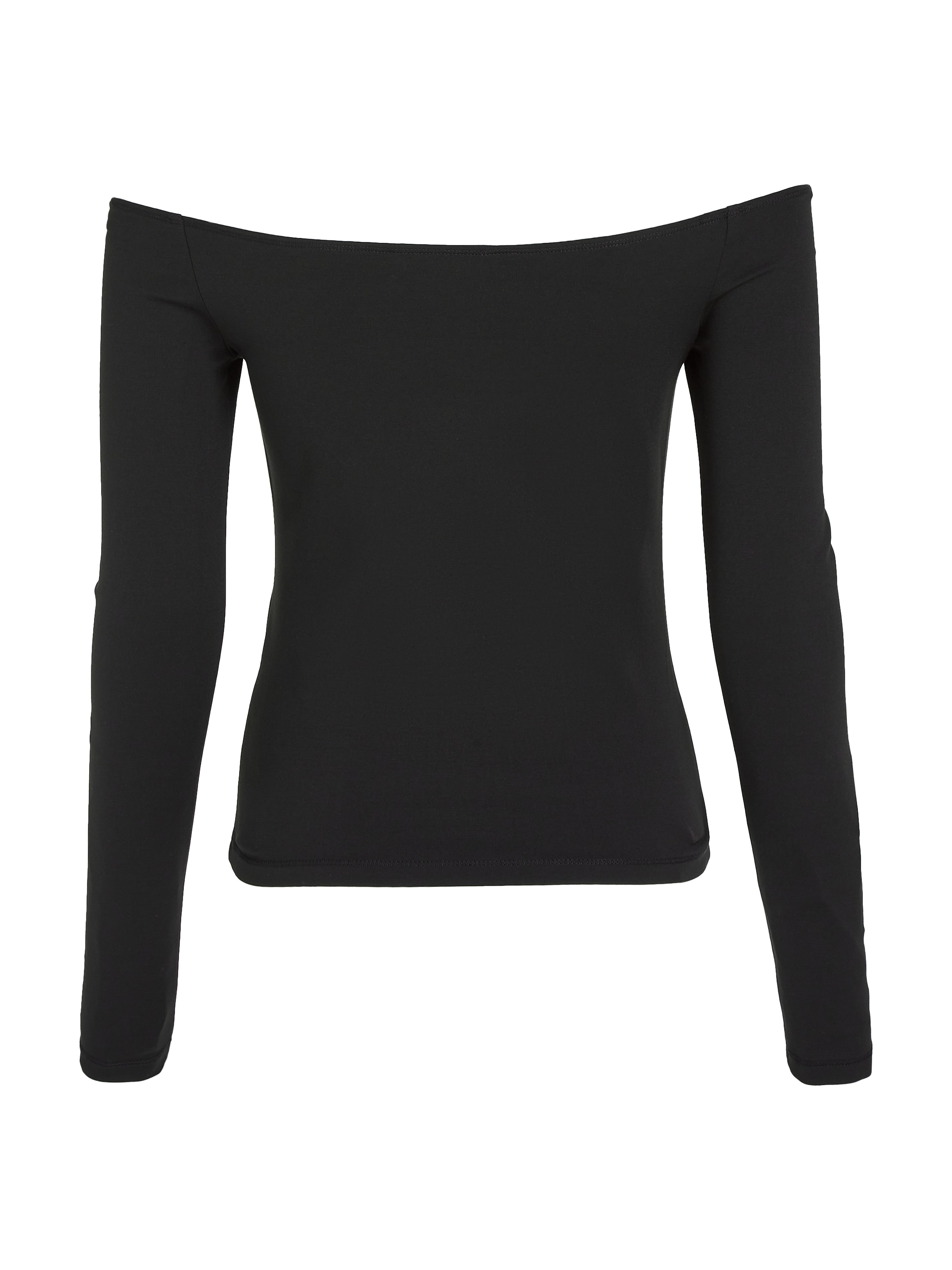 Tommy Jeans Langarmshirt »TJW SLIM BADGE CUTOUT TOP LS«, mit Tommy Jeans Logo