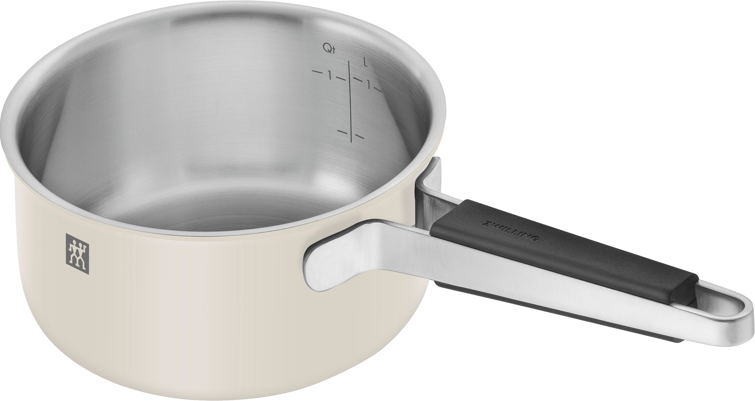 Zwilling Topf-Set »Pure« Set, 3 Kochtöpfe (16, 20 & 24 cm), Bratentopf 20 cm, Stieltopf 16 cm, 5 tlg. tlg. Edelstahl 18/10