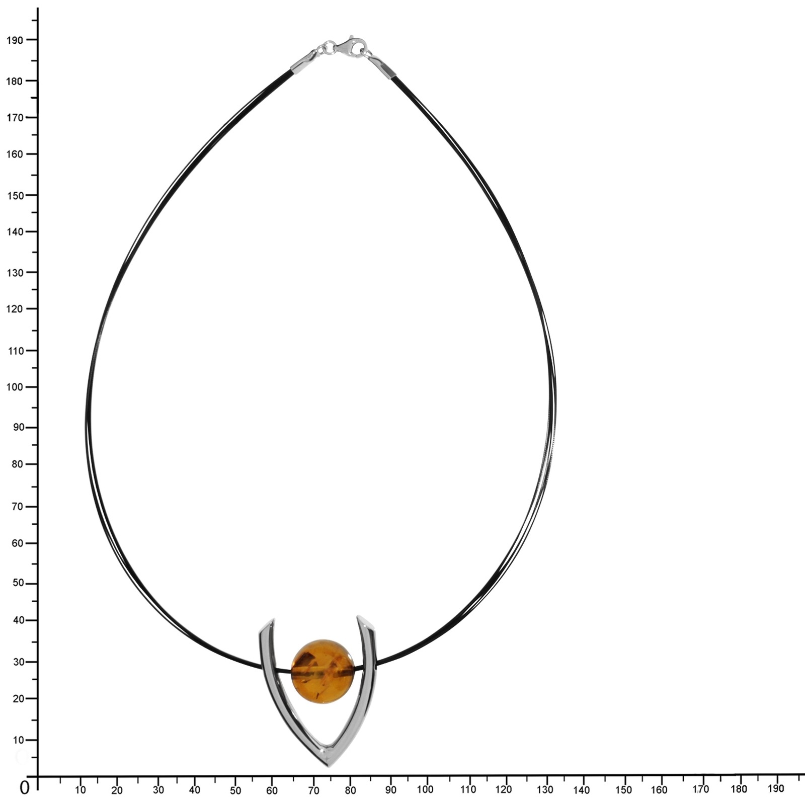 OSTSEE-SCHMUCK Collier »- Bernsteinkugel 16 mm - Bernstein -,«