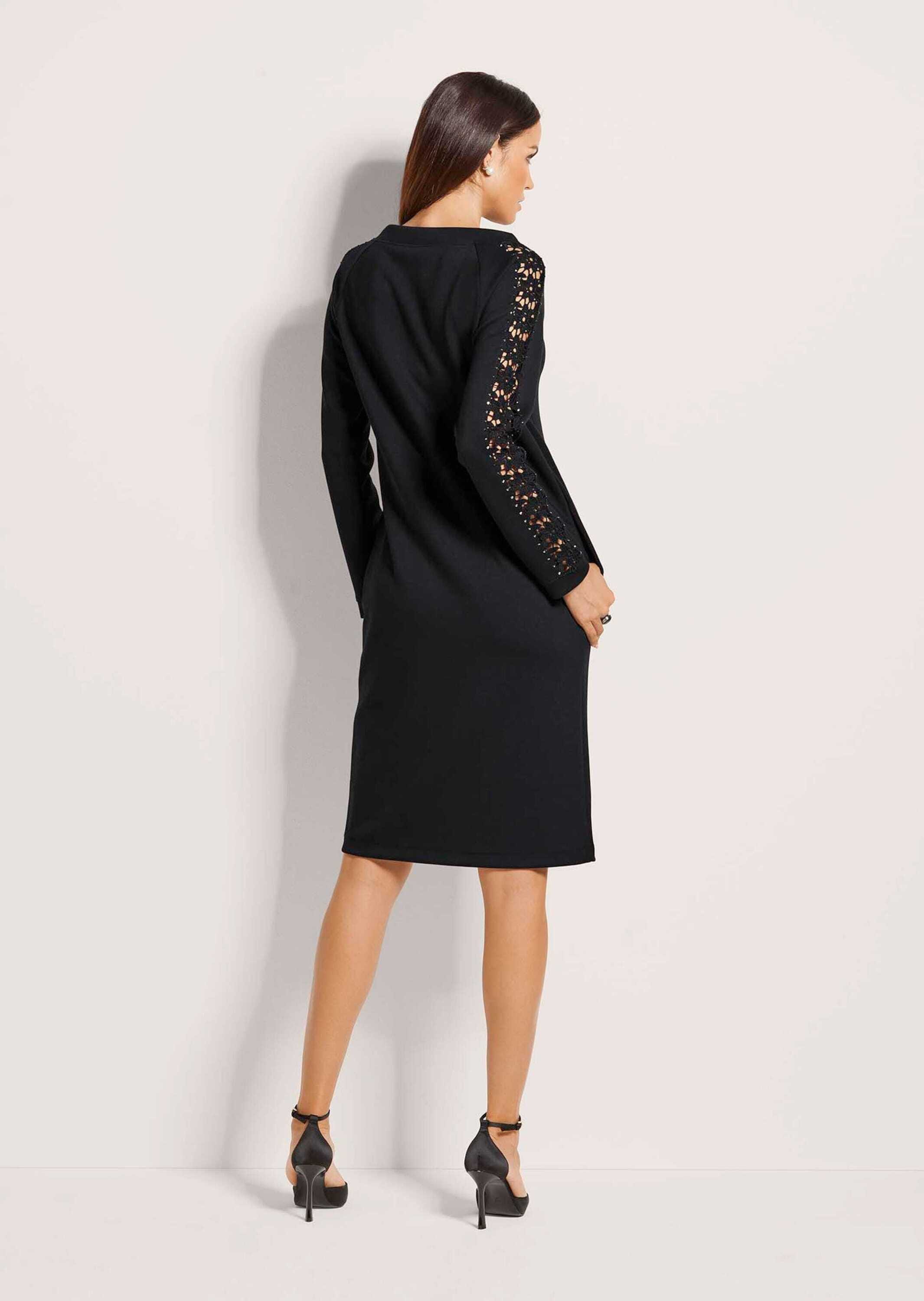 MADELEINE Sommerkleid »Jerseykleid Stretch-Kleid mit Spitze und Strass«
