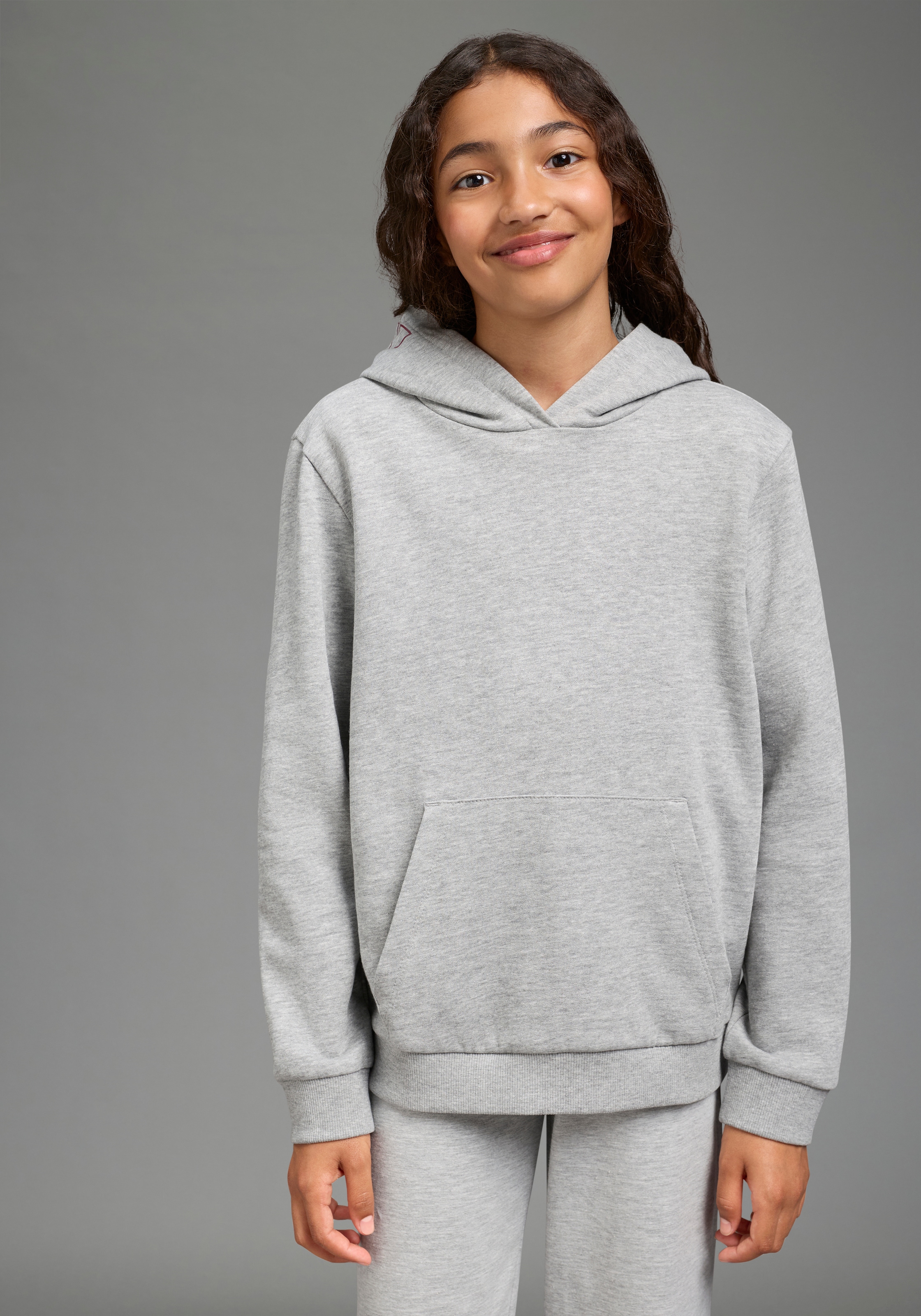KIDSWORLD Kapuzensweatshirt », Hoodie mit Print auf der Kapuze«, Hoodie mit großem Print auf der Kapuze

