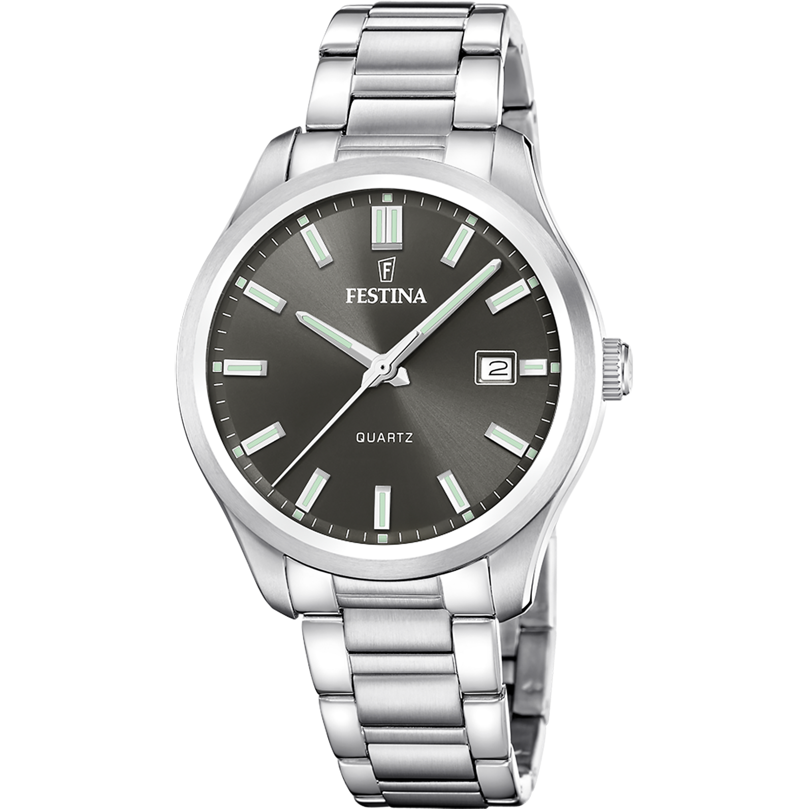 Festina Quarzuhr »Classic Steel« Armbanduhr, Herrenuhr, Edelstahlarmband, analog, Tag