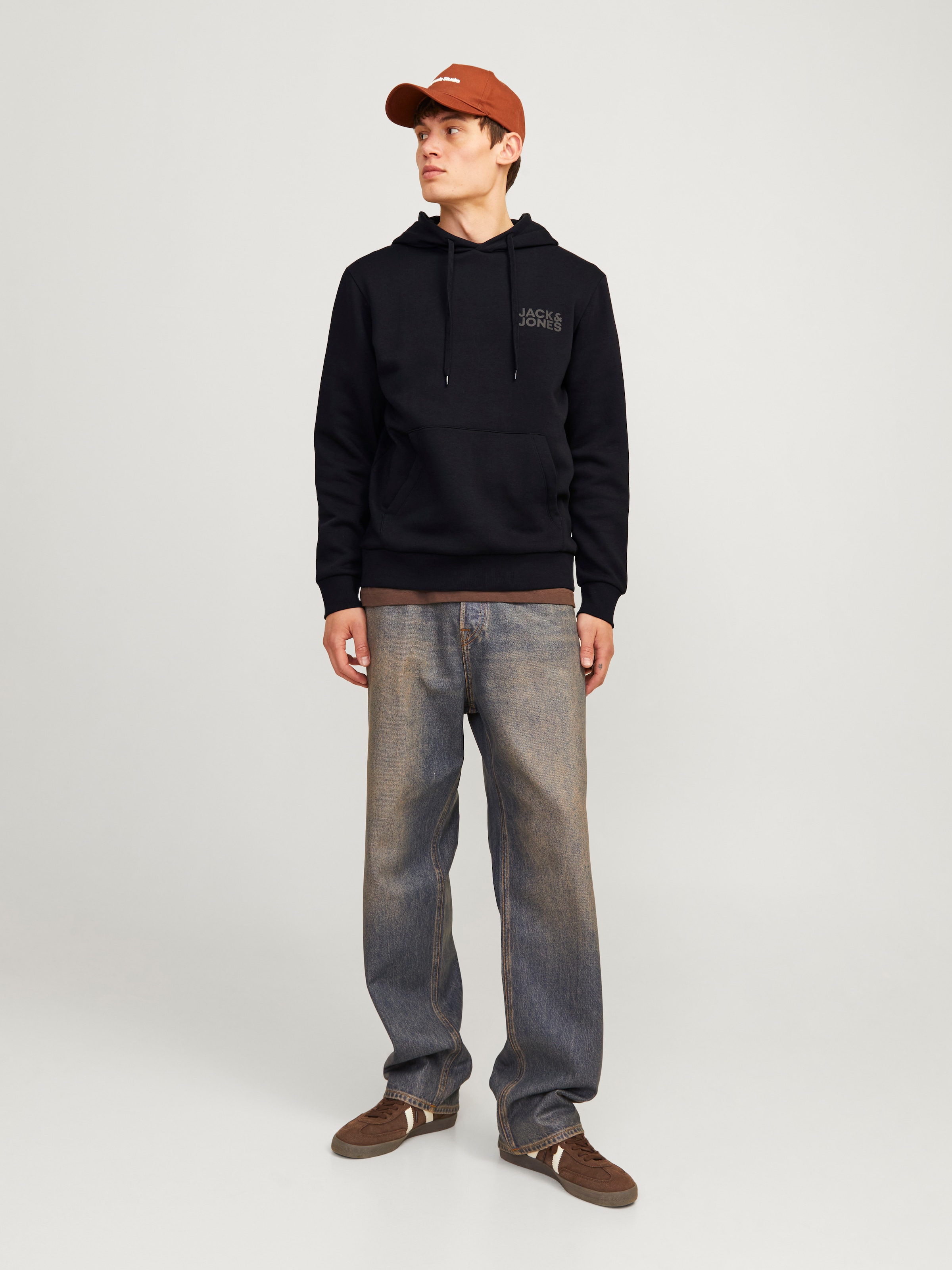 Jack & Jones Kapuzensweatshirt »JJECORP LOGO SWEAT HOOD NOOS«, Baumwollmischung, regular fit
