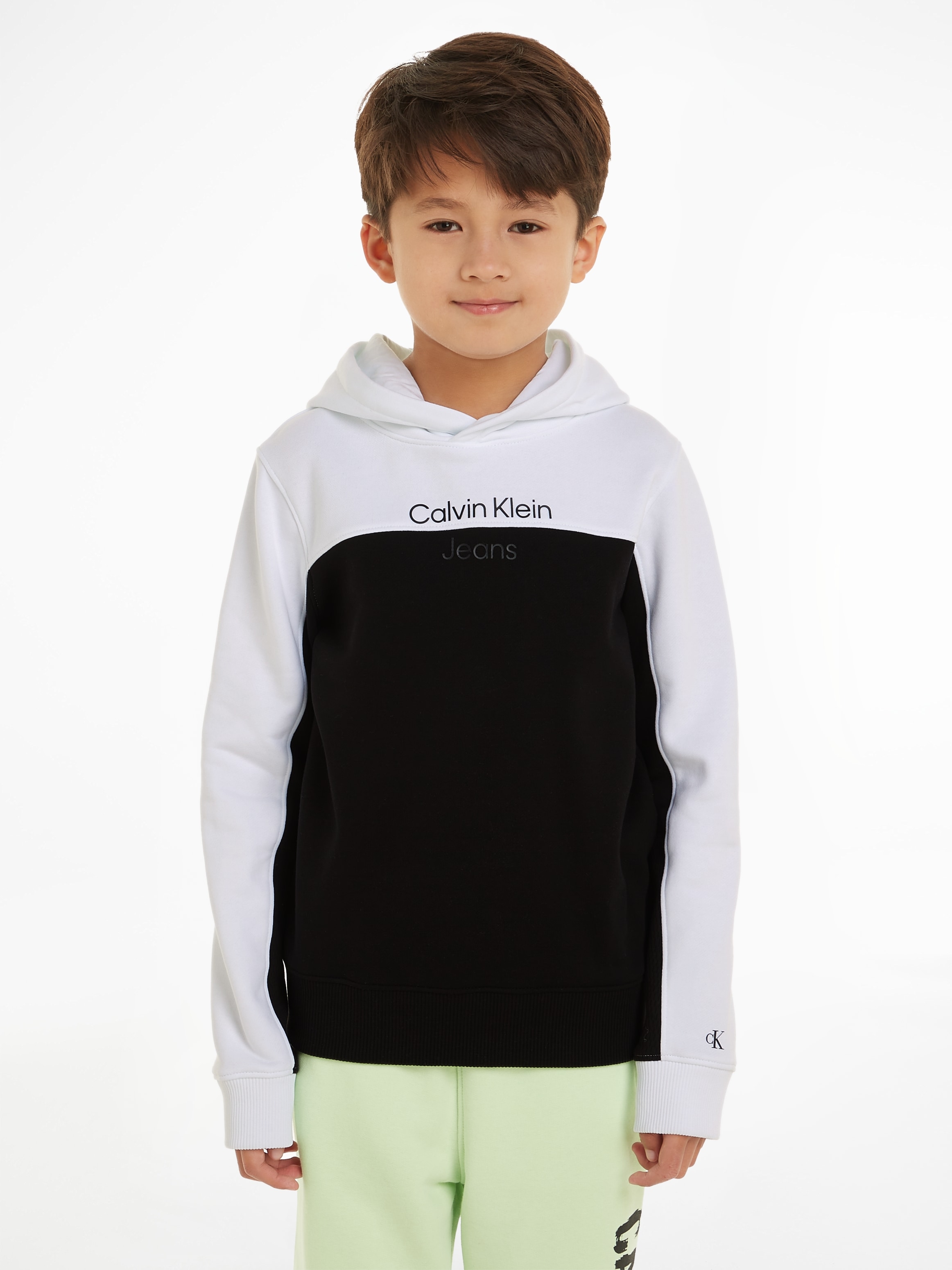Calvin Klein Jeans Sweatshirt »TERRY COLOR Kinder 16 Jahre BLOCK für REG. bei bis HOODIE«, OTTO