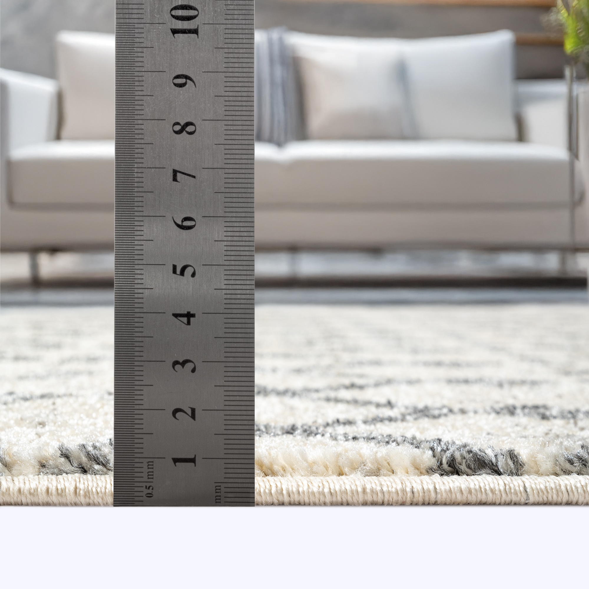 Sanat Teppich »Boho 8203« rechteckig 10 mm Höhe Kurzflor, robust, Boho, Scandic, für Fussbodenheizung geeignet