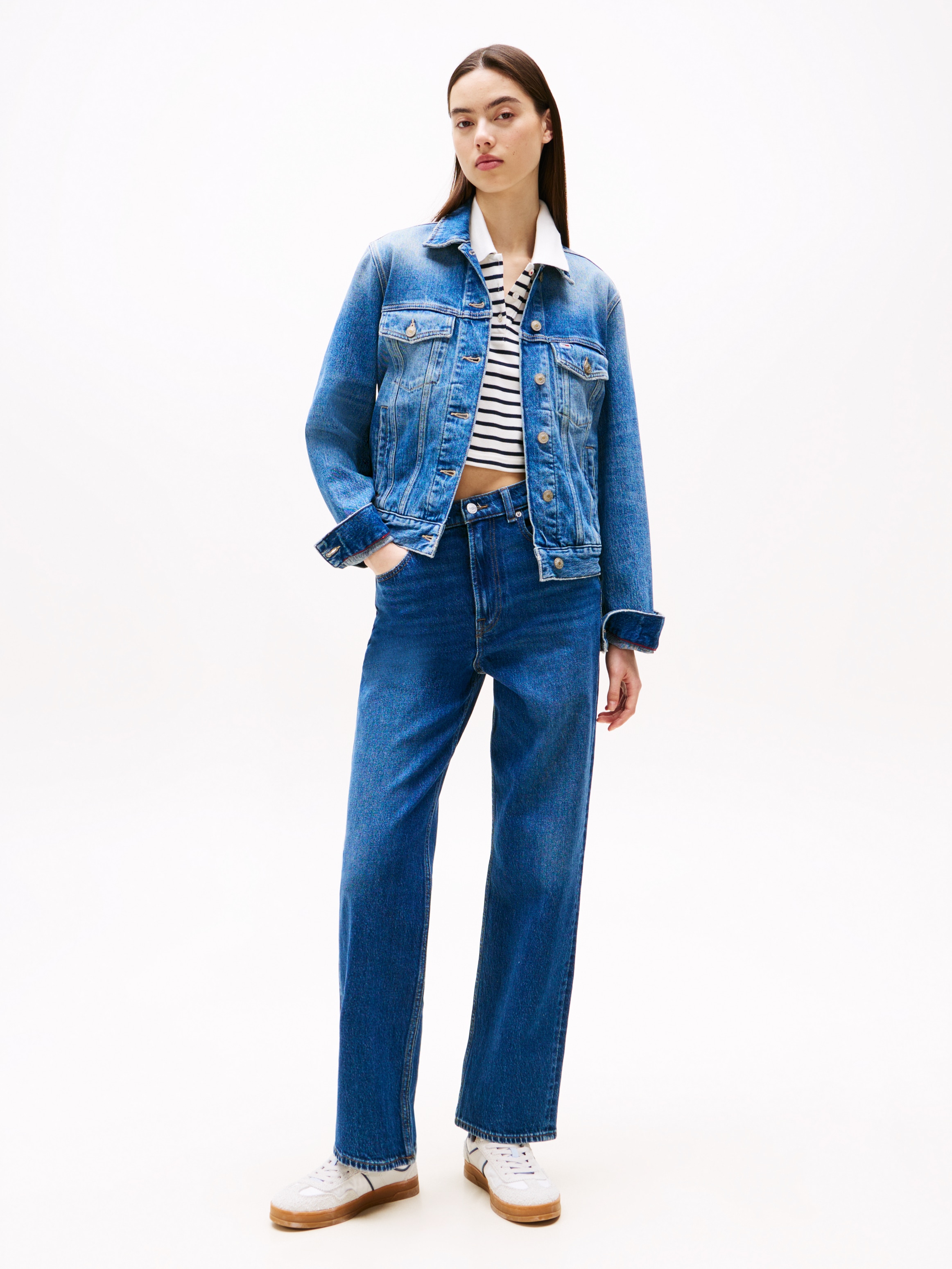 Tommy Jeans Straight-Jeans »LAYLA HR SLIM STR«, in Knöchellänge