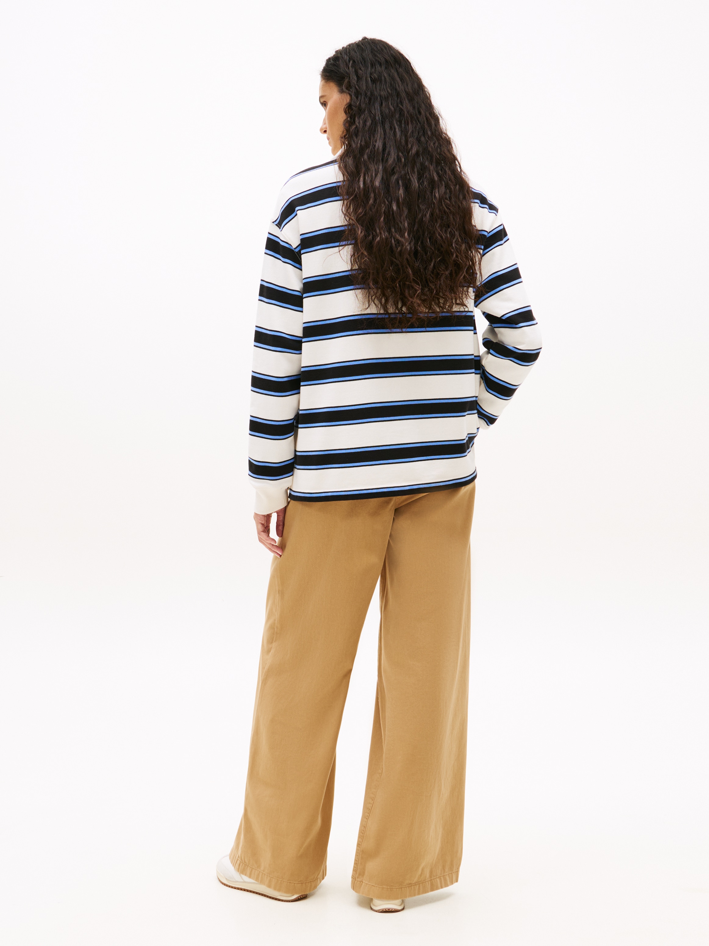 Tommy Jeans Sweatshirt »TJW RLX S-FLAG STRIPE RUGBY EXT«
