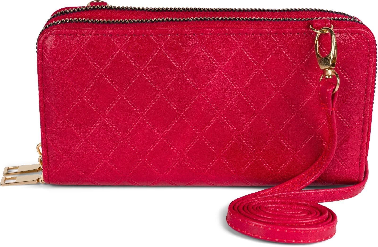 styleBREAKER Mini Bag »2 in 1 Umhängetasche - Geldbörse Rauten«