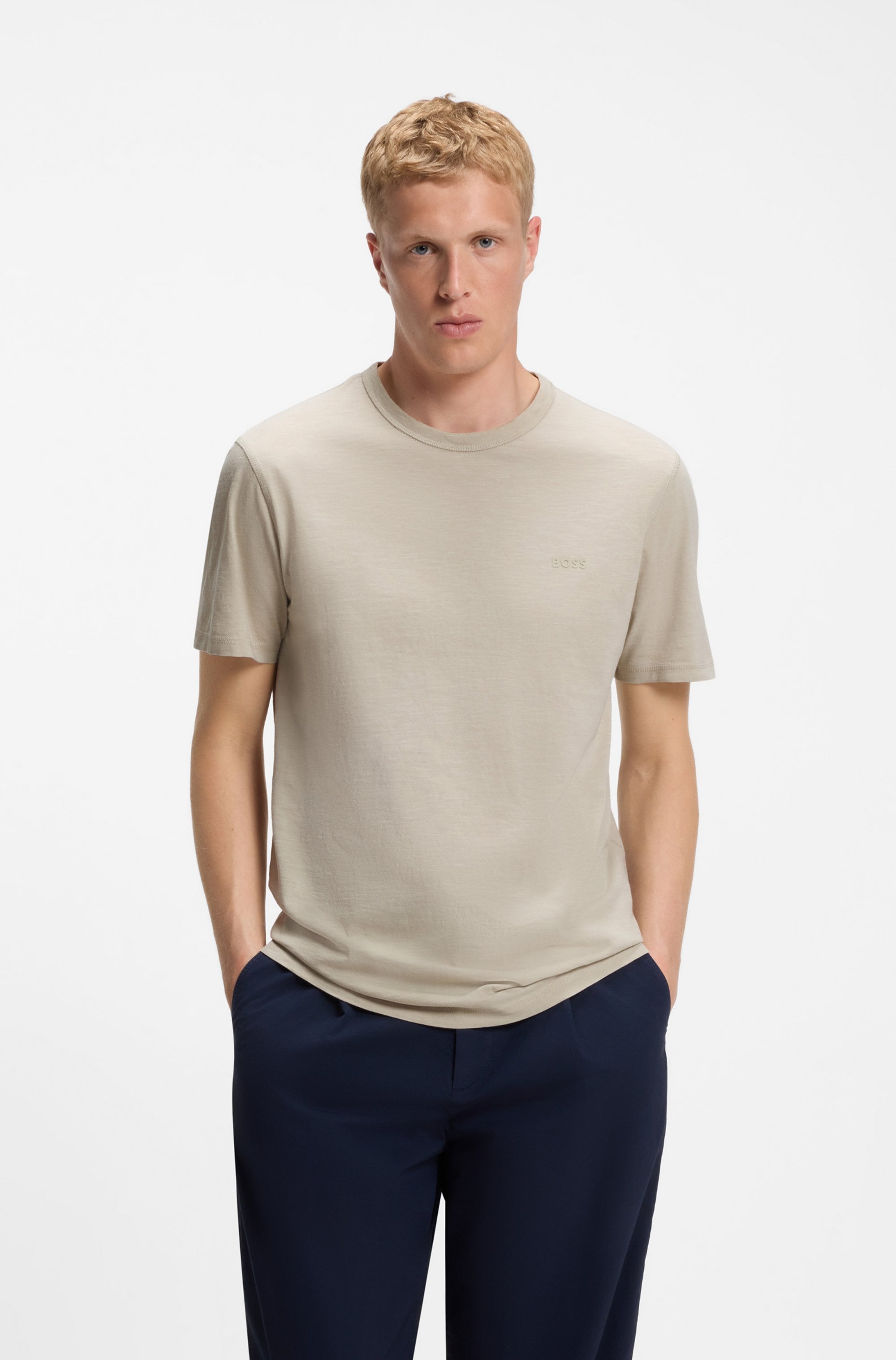 BOSS ORANGE T-Shirt »Tegood« Rundhalsausschnitt, Regular Fit, Logoschriftzug