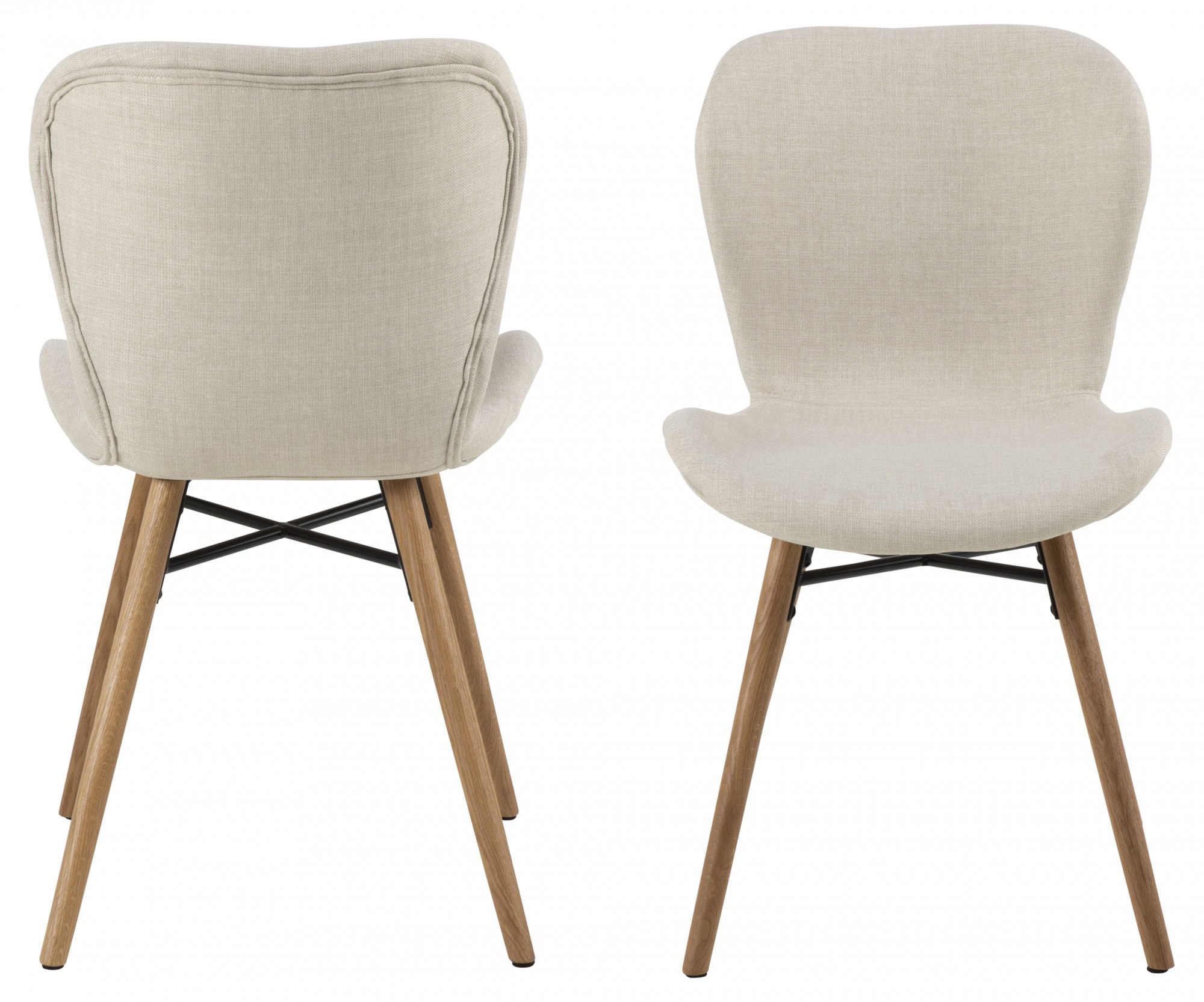 ACTONA GROUP Esszimmerstuhl (Set) 2 Stk. in verschiedenen Bezugsqualitäten