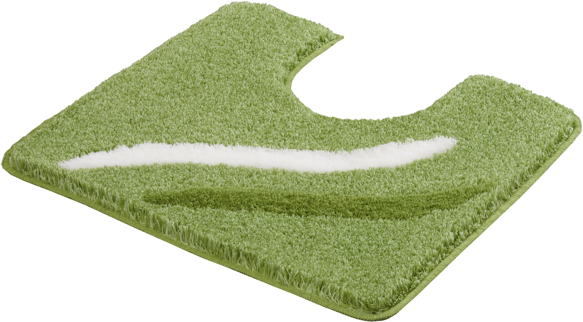 Kleine Wolke Badematte »Florenz«, rutschhemmend beschichtet, fußbodenheizungsgeeignet, Badteppich, Wellen Design, Melange Optik, waschbar