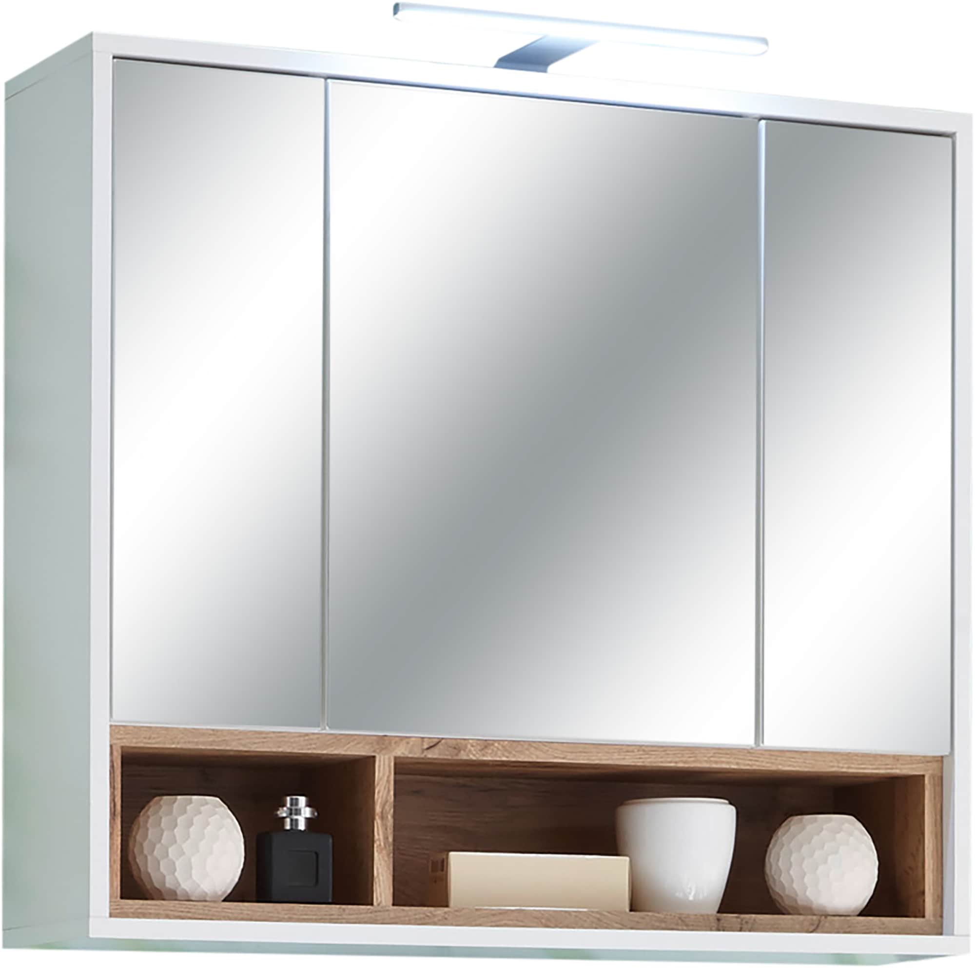BASIC by Balculina Badmöbel-Set »Mila, Badezimmerset BxHxT 118x191x40 cm«, (3 St.), Breite 118 cm,Badezimmerset 3-tlg, FSC-Mix 70%