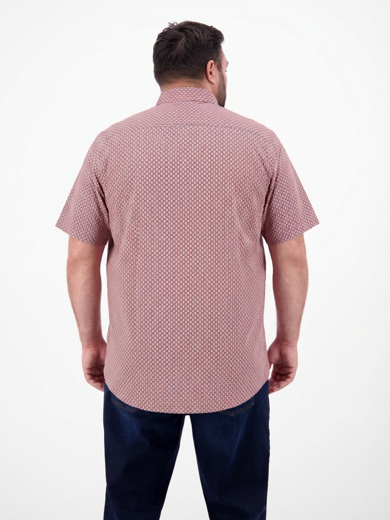 LERROS Kurzarmhemd »1/2 Hemd mit Minimalprint, grosse Größen«