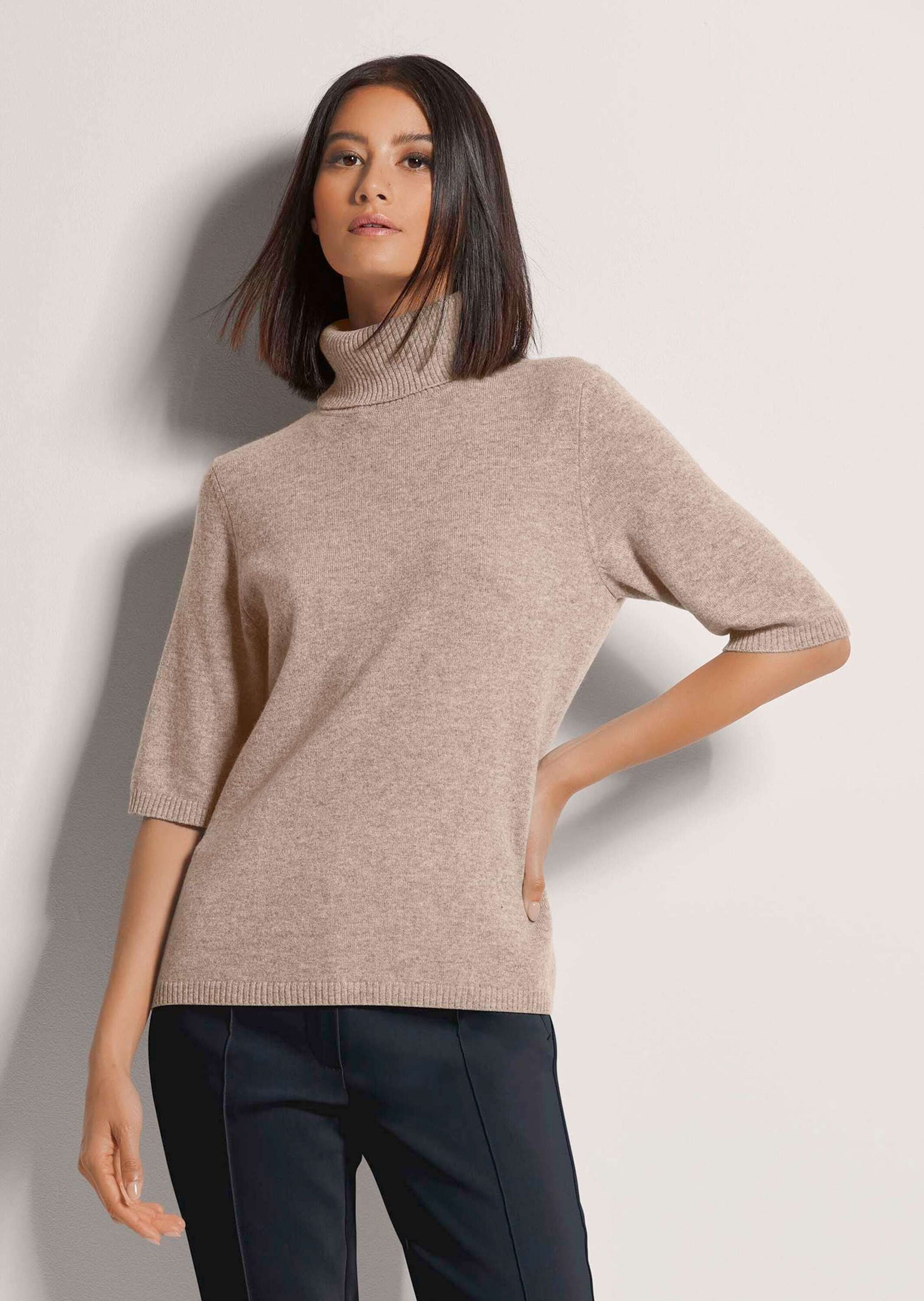 MADELEINE Longpullover »Pullover Kaschmirpullover mit Rollkragen«