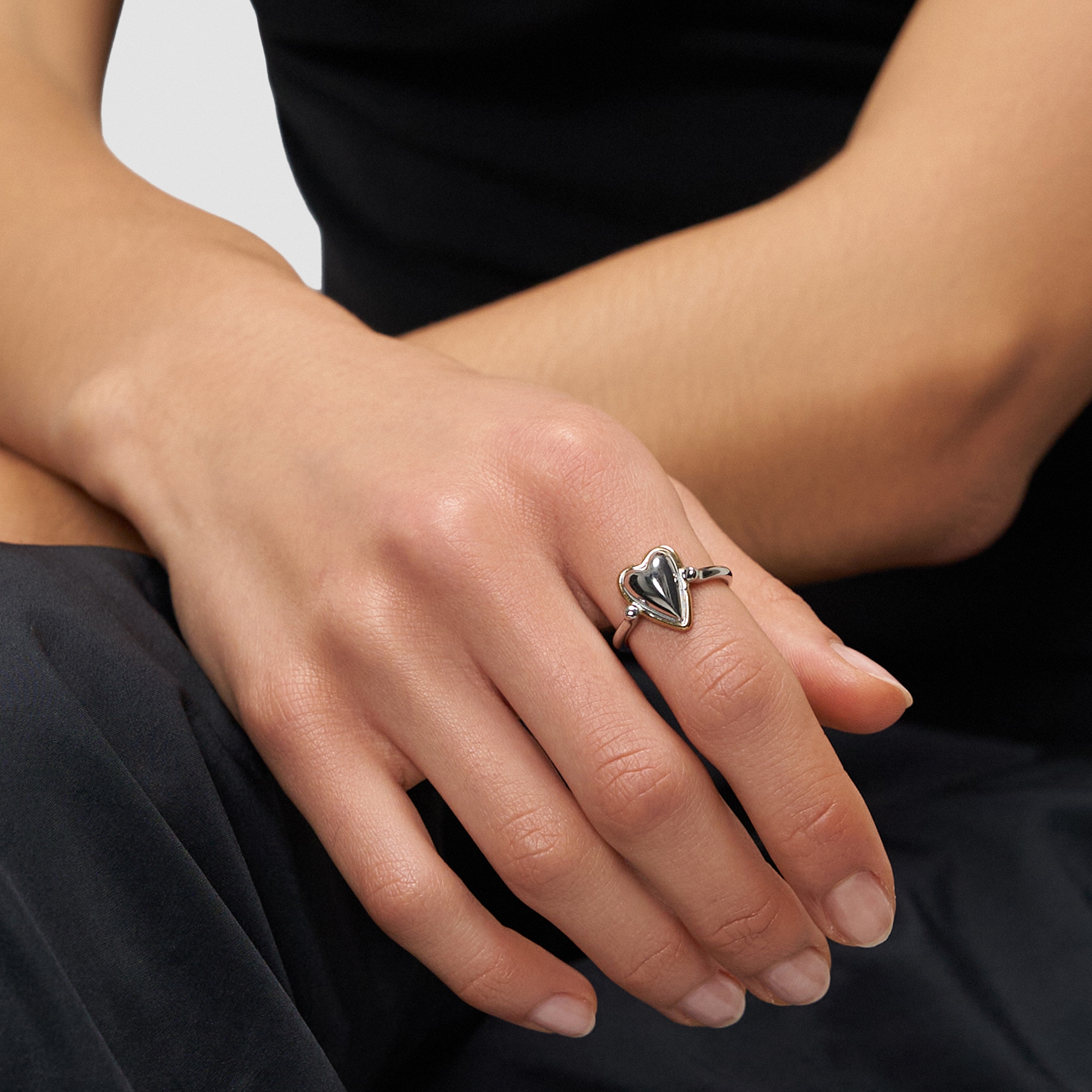 Liebeskind Berlin Fingerring »Metal Heart, Herz«