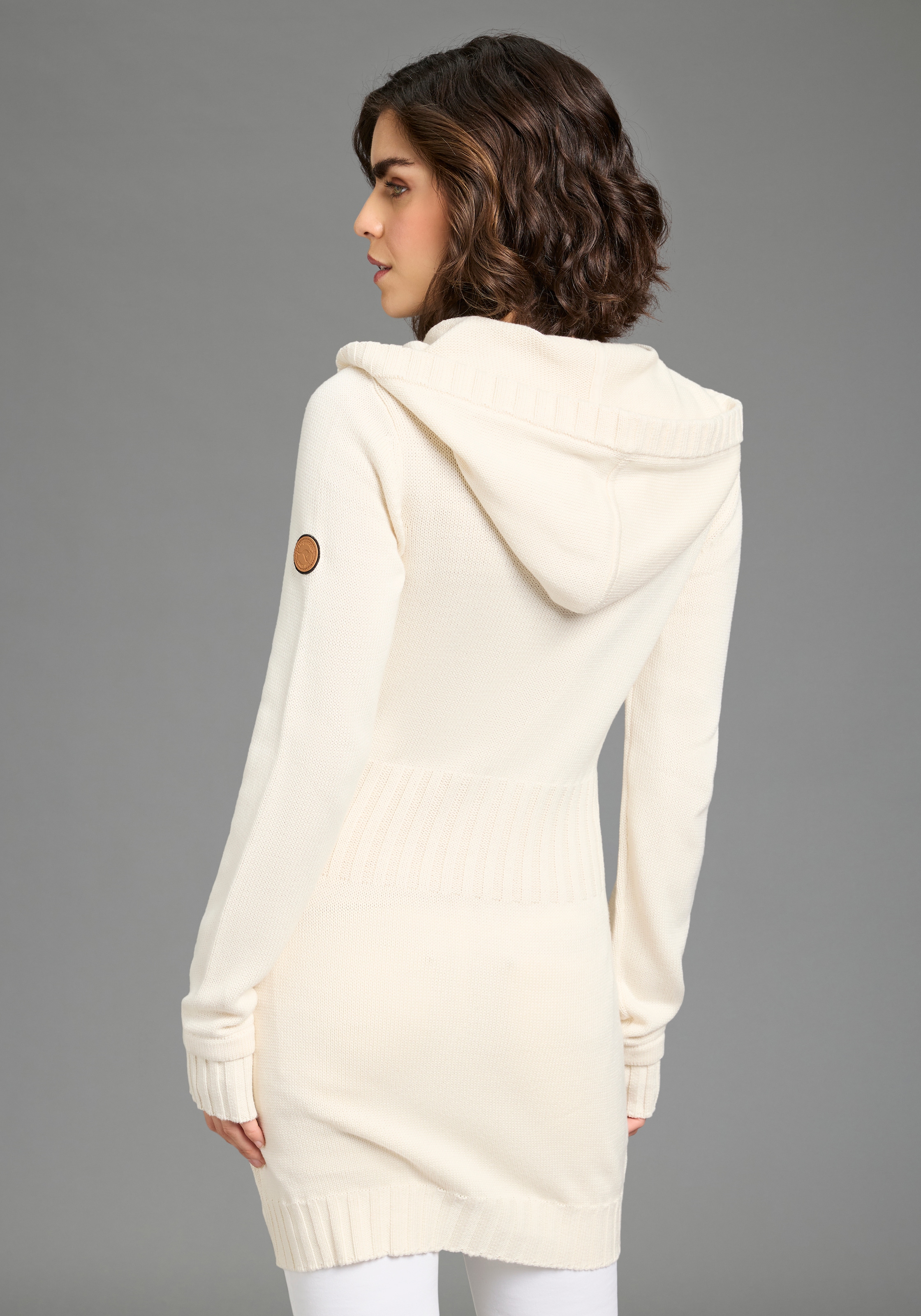 KangaROOS Kapuzenstrickjacke in schmeichelnder Longform