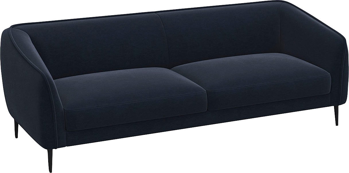 FLEXLUX 3-Sitzer »Belle Designsofa, Couch, bequem durch Kaltschaum im Sitz«, Skandinavisches Design, In hochwertiger Verarbeitung