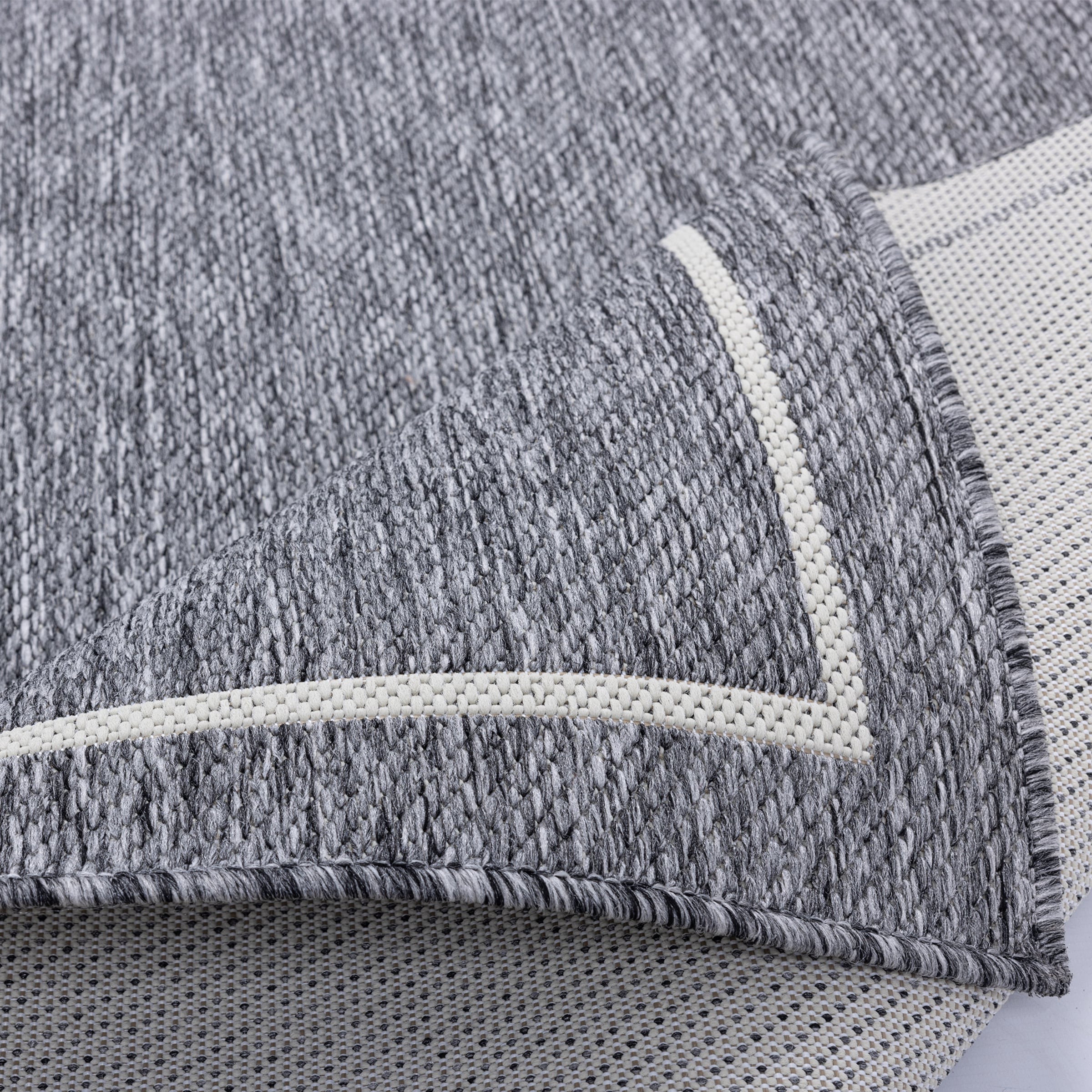 Sansibar Teppich »Nordsee Beach SA-035« rechteckig 5 mm Höhe modernes Design, meliert, Motiv: Säbel, In- und Outdoor geeignet