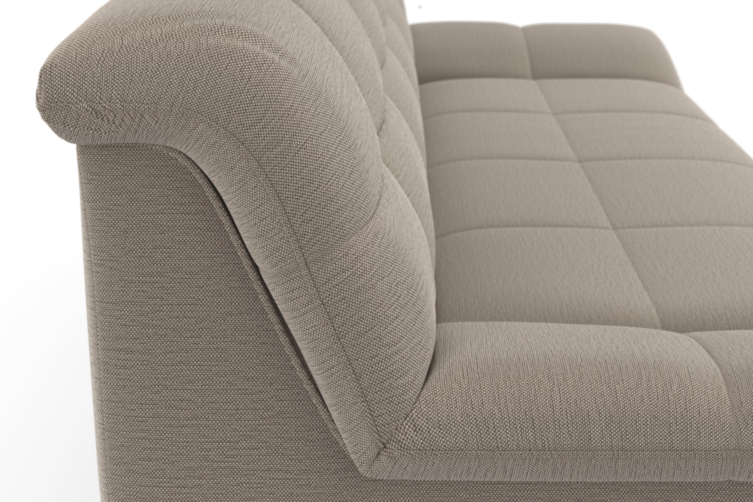 DOMO collection 2-Sitzer »SPLASH Breite 211 cm, moderne Sitz- und Rückensteppung, komfortabel« flache Armlehnen zum Entspannen