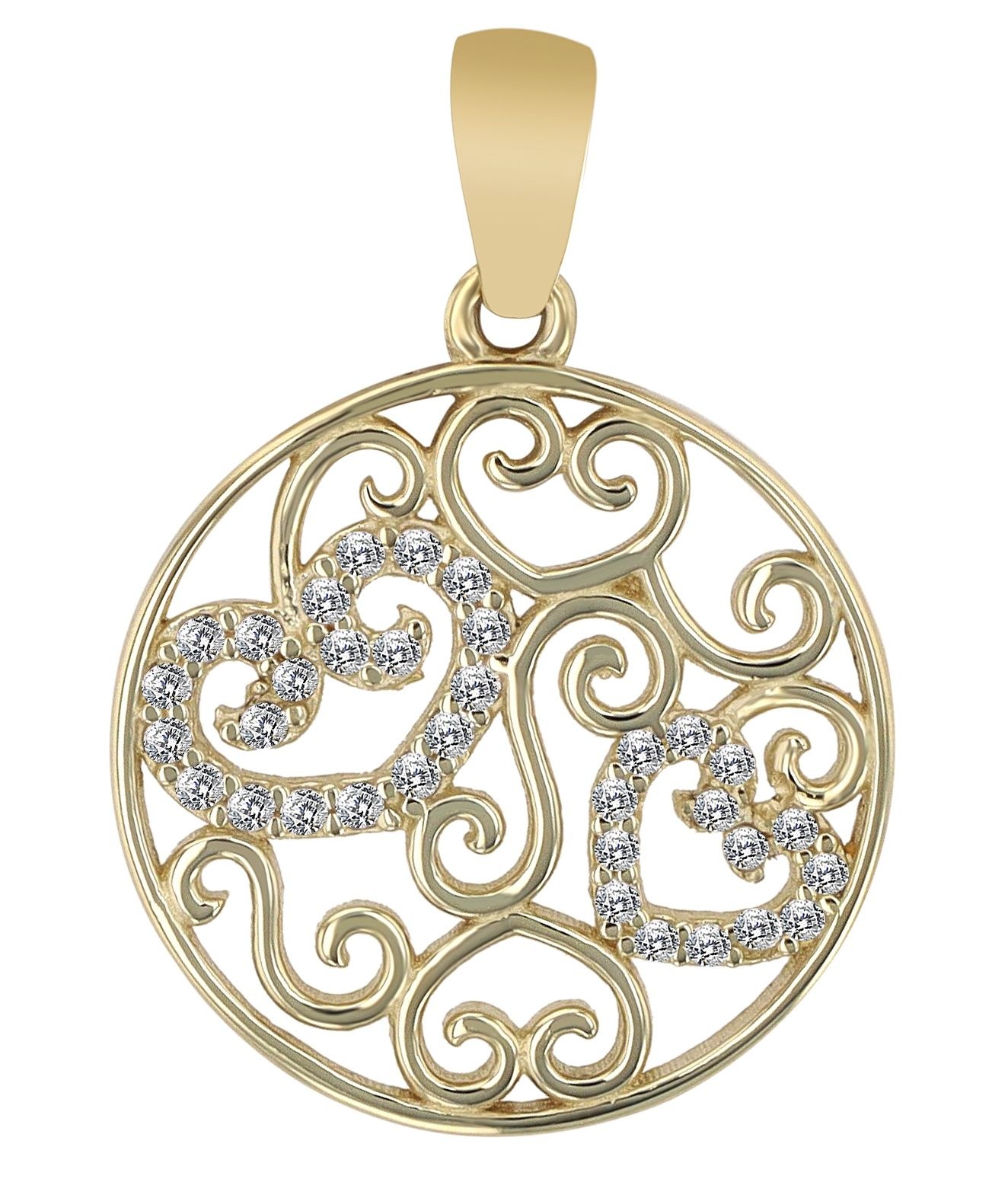 Adelia´s Herzanhänger »Damen Anhänger ¿ Herz Herzanhänger aus 333 Gold«