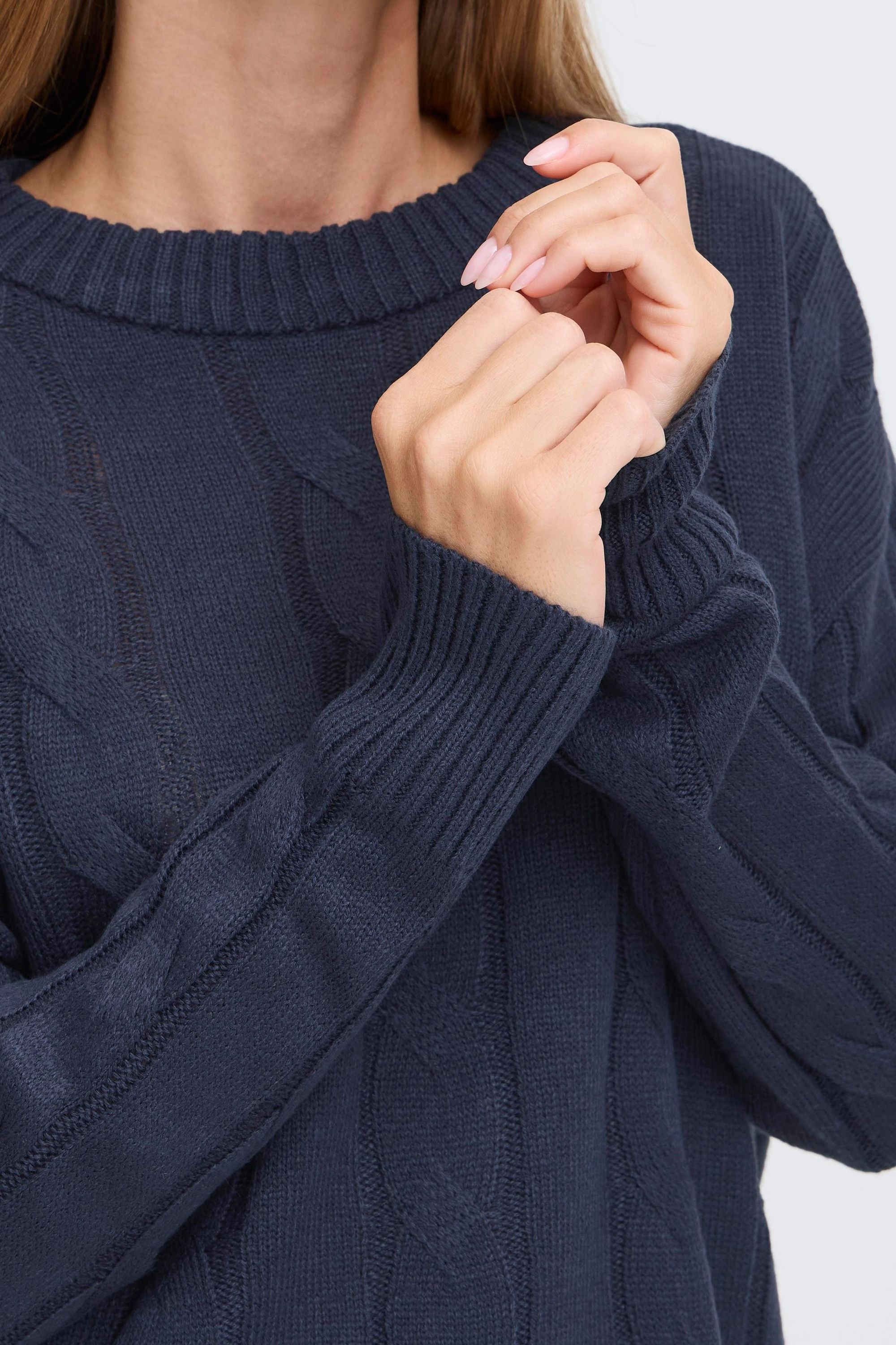 OXMO Strickfleece-Pullover »Strickpullover OXFKIMNI«